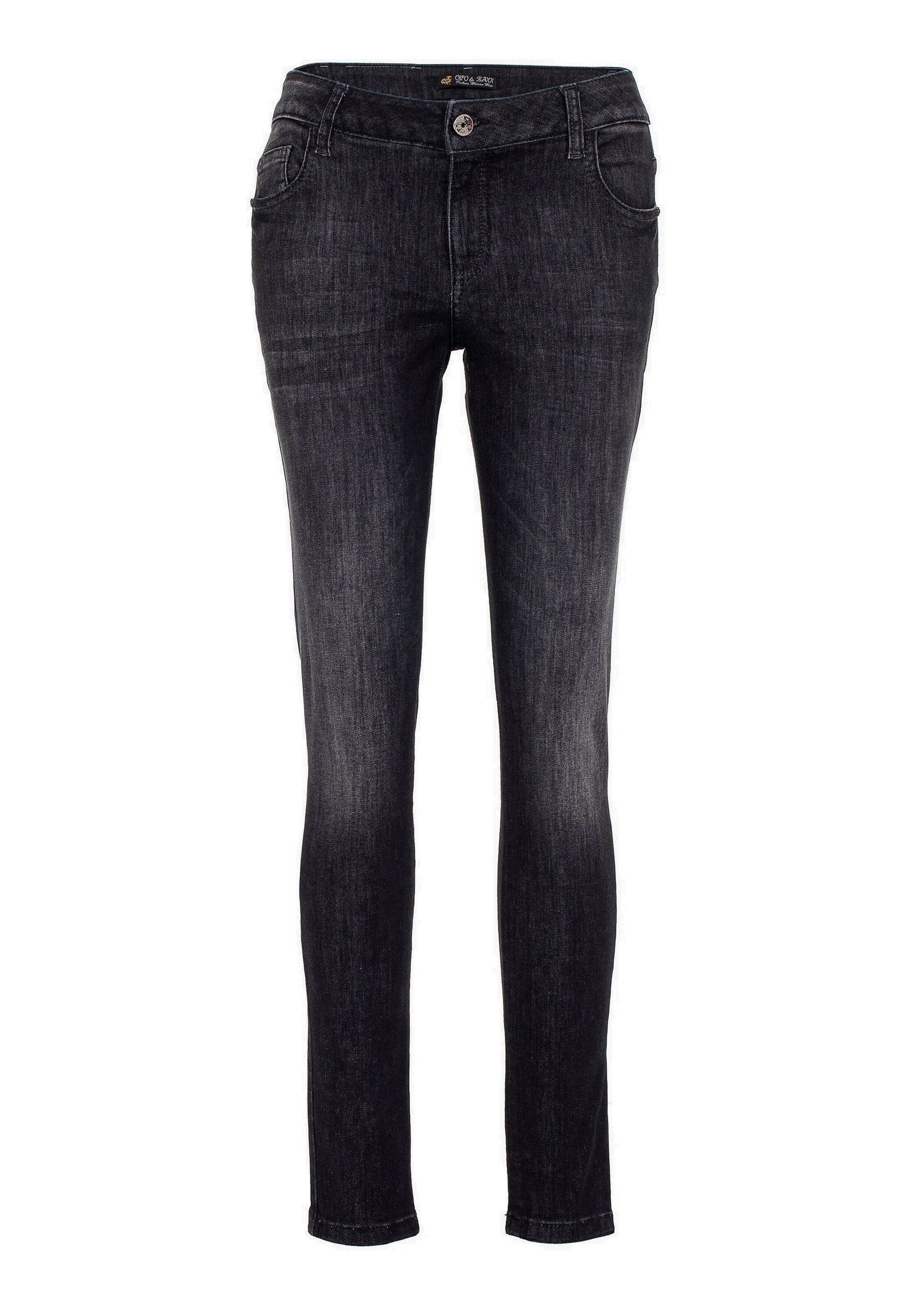 Cipo & Baxx 7/8-Jeans Jeans Aus hochwertigen Materialien, WD394