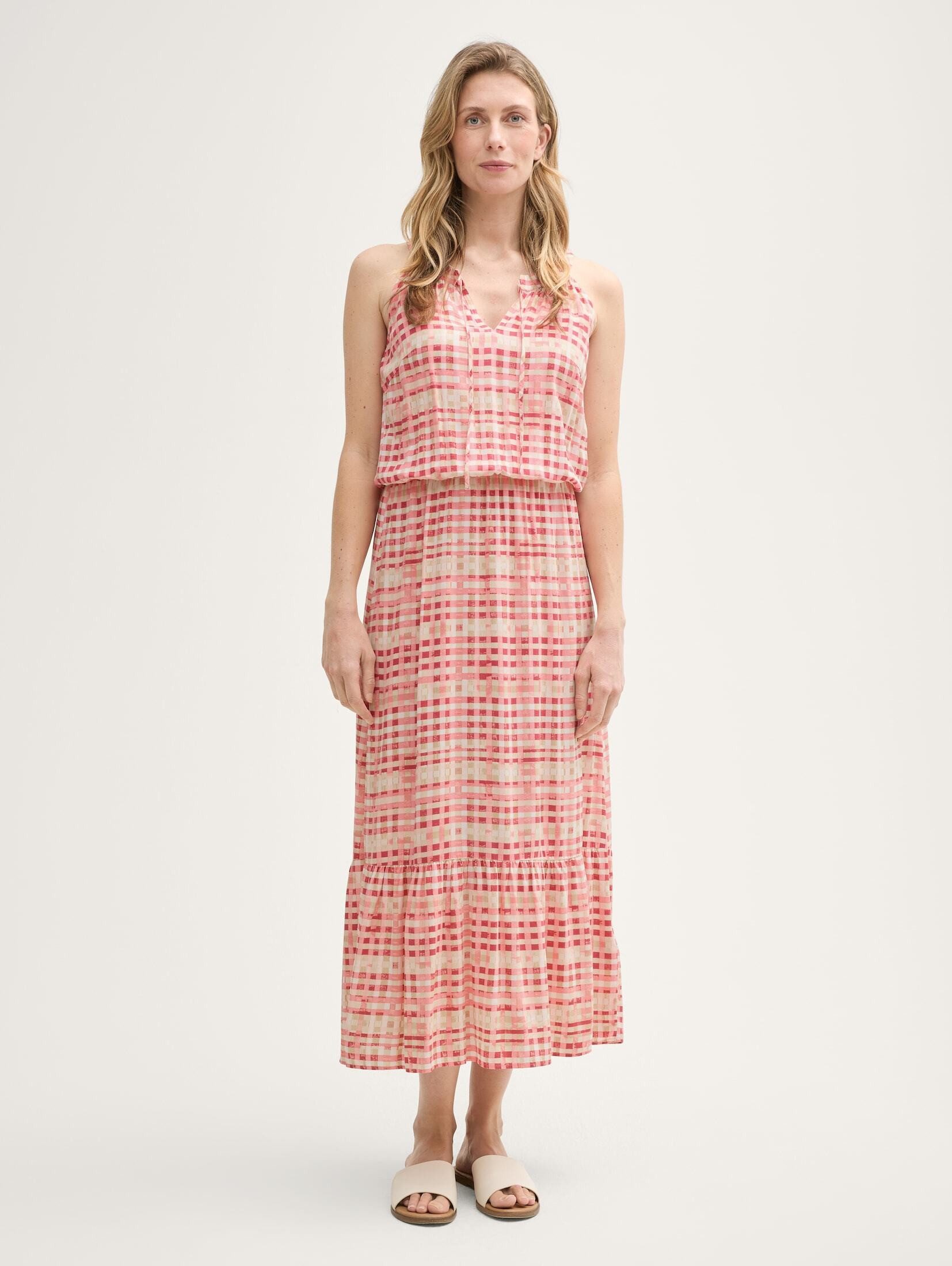 TOM TAILOR Sommerkleid Kleider & Jumpsuits Maxi-Kleid mit Muster günstig online kaufen