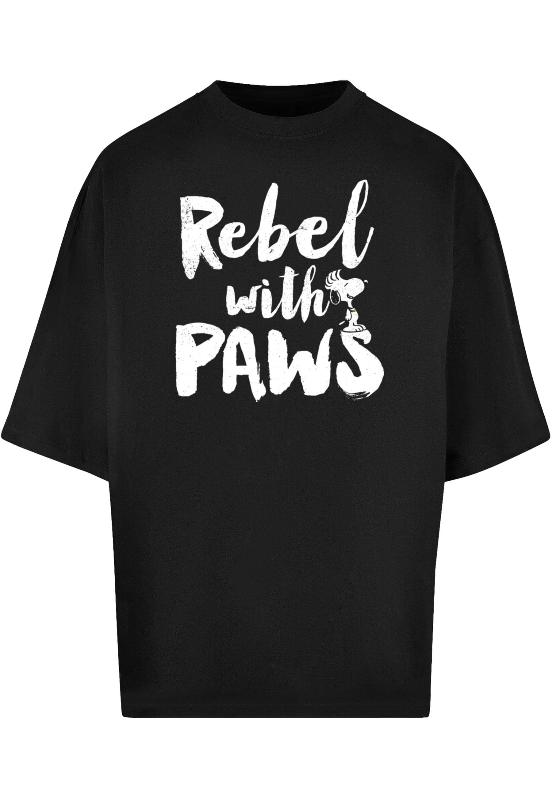 Merchcode T-Shirt Herren Peanuts - Rebel with paws Huge Tee (1-tlg)