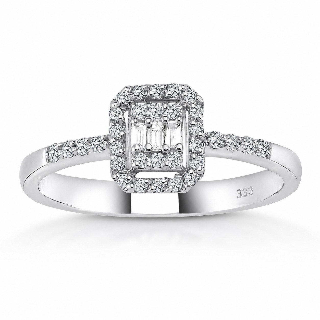 EinStein Diamant Verlobungsring 0,20 Carat Diamant Antragsring 8 Karat Weißgold