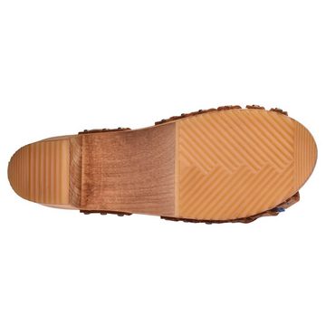 Sanita Wood-Silo Square Sandal Sandale Chestnut Sandale