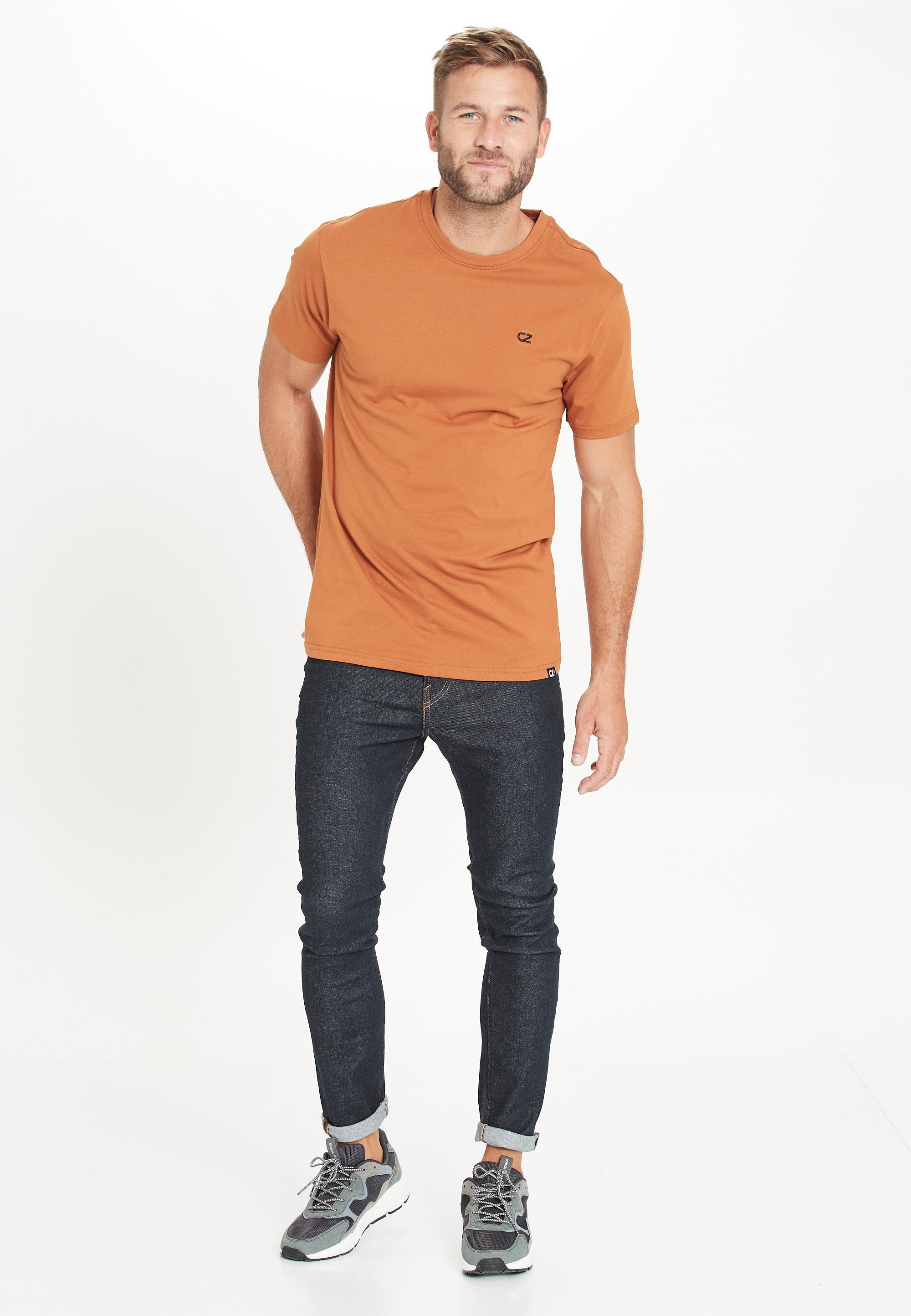 CRUZ T-Shirt Highmore aus reiner Baumwolle orange