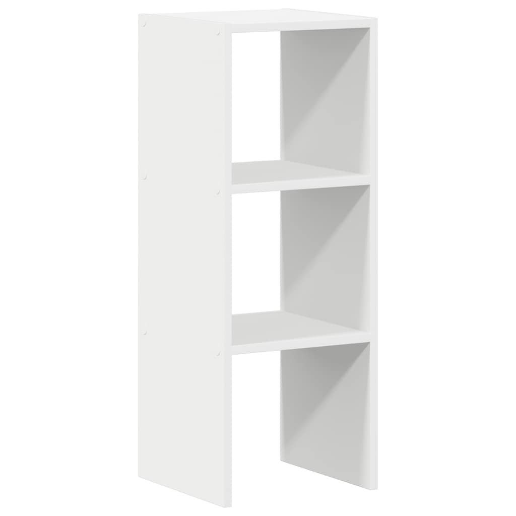 vidaXL Fächerschrank Bücherregal Stapelbar Weiß 30x30x80 günstig online kaufen