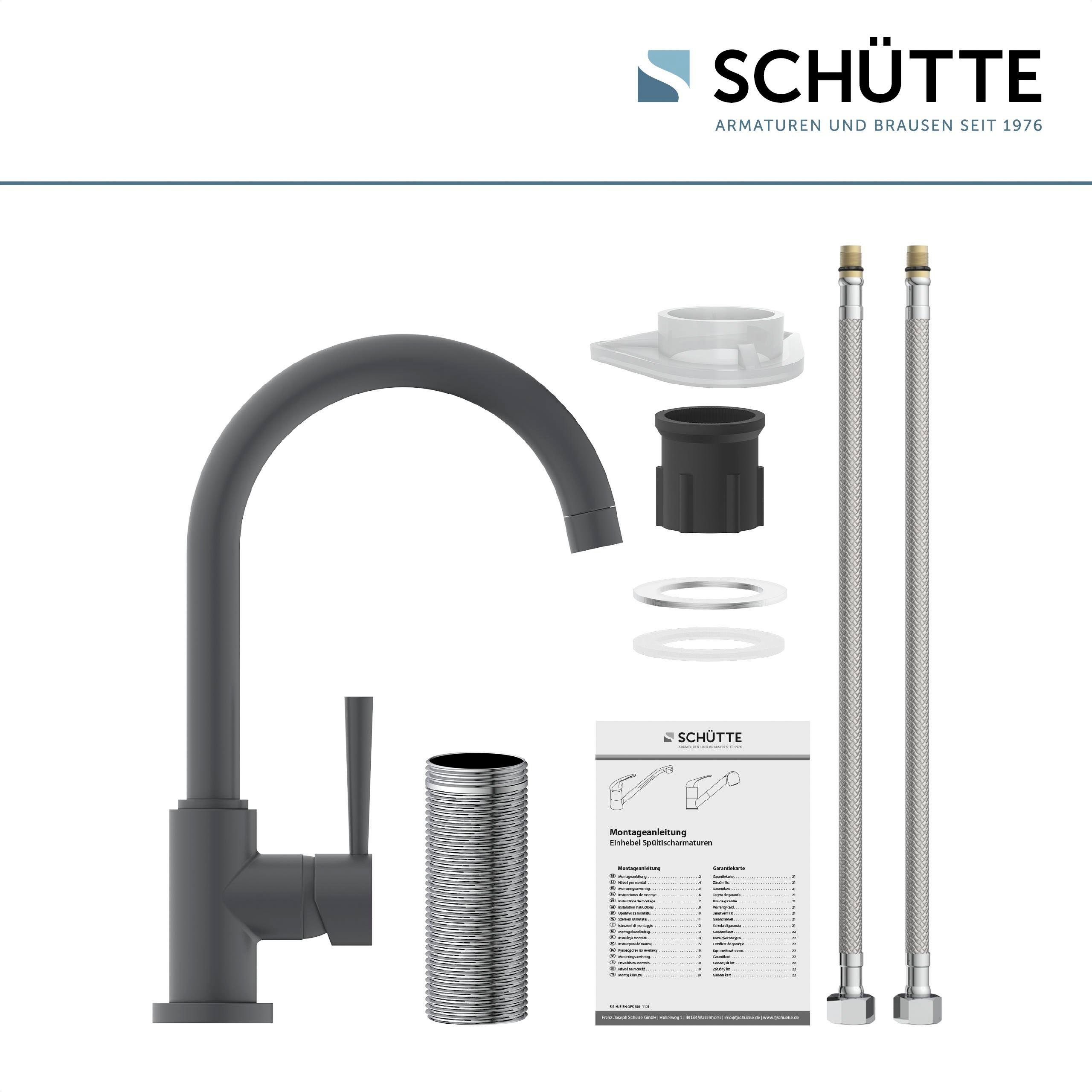Schütte Spültischarmatur CORNWALL energiesparender Cold-Start, 360° günstig online kaufen