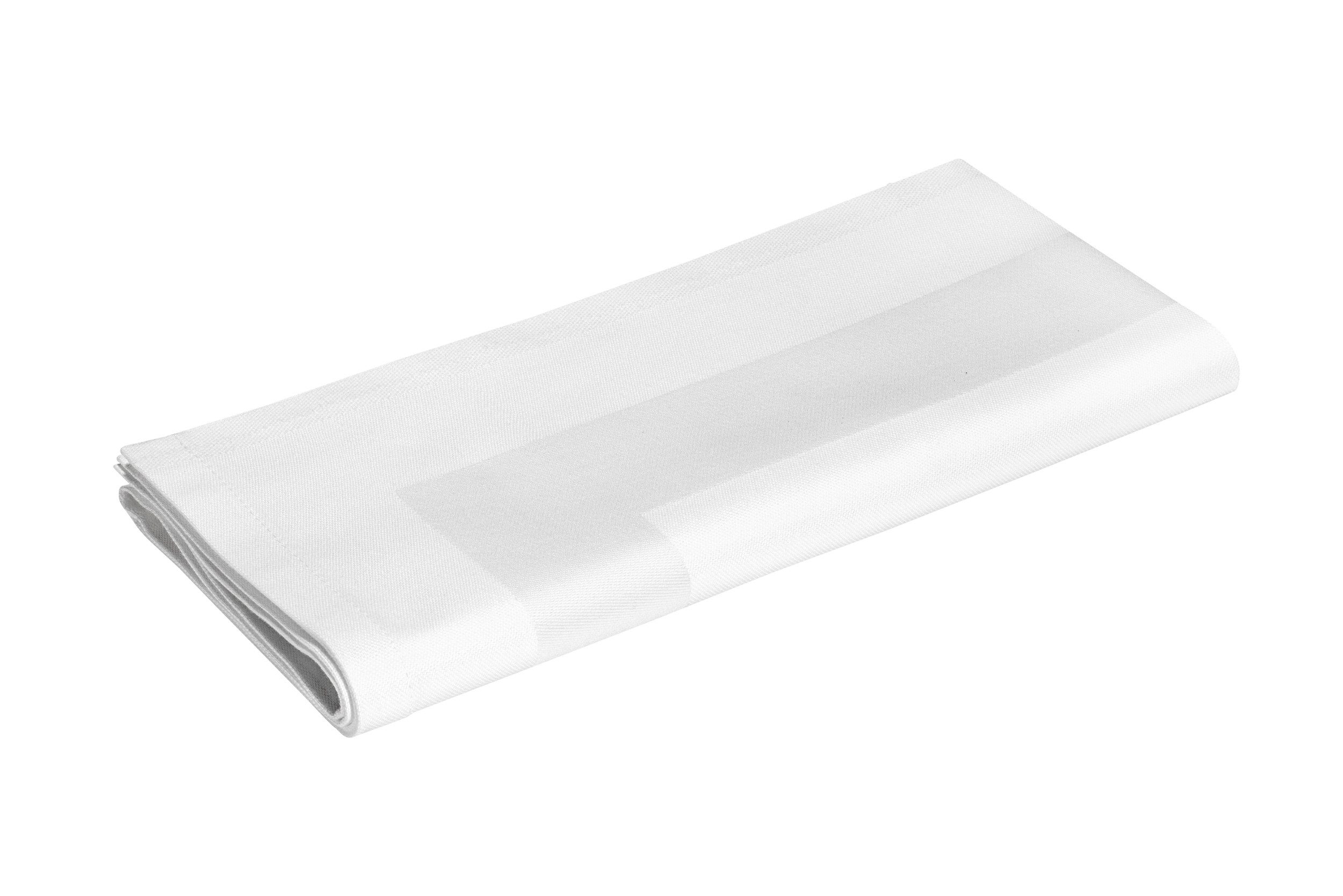 aurora Objektwäsche Tischdecke Stoffserviette 50 x 50 cm, weiß mit Atlaskan günstig online kaufen