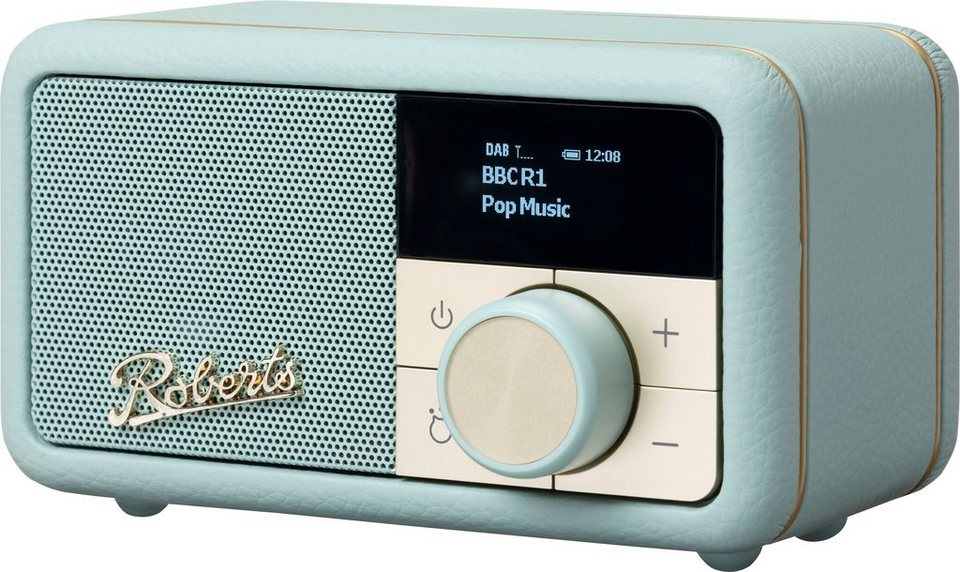 ROBERTS Revival Petite, duck egg, tragbares FM / DAB+ Ra Digitalradio (DAB),  DAB+ / FM-Radio mit 20 Senderspeicherplätzen und Bluetooth