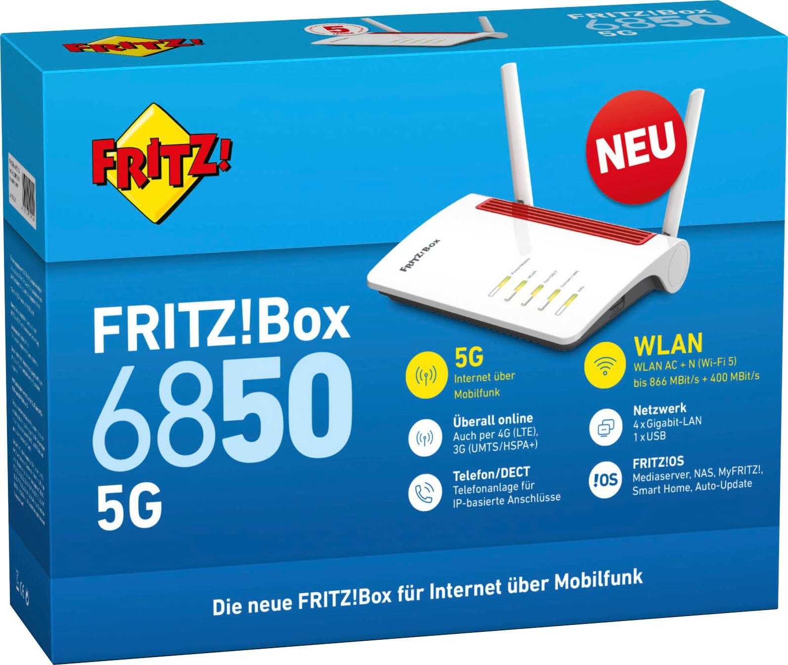 6850 AVM FRITZ!Box AVM 5G WLAN-Router