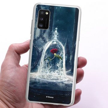 DeinDesign Handyhülle Die Schöne und das Biest Disney Princess Rose Rose Under Glass Movie, Samsung Galaxy A41 Silikon Hülle Bumper Case Handy Schutzhülle