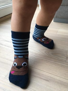 WERI SPEZIALS Strumpfhersteller GmbH ABS-Socken Kinder ABS-Socken für Jungs >>Helden<< aus Baumwolle mit Frottee