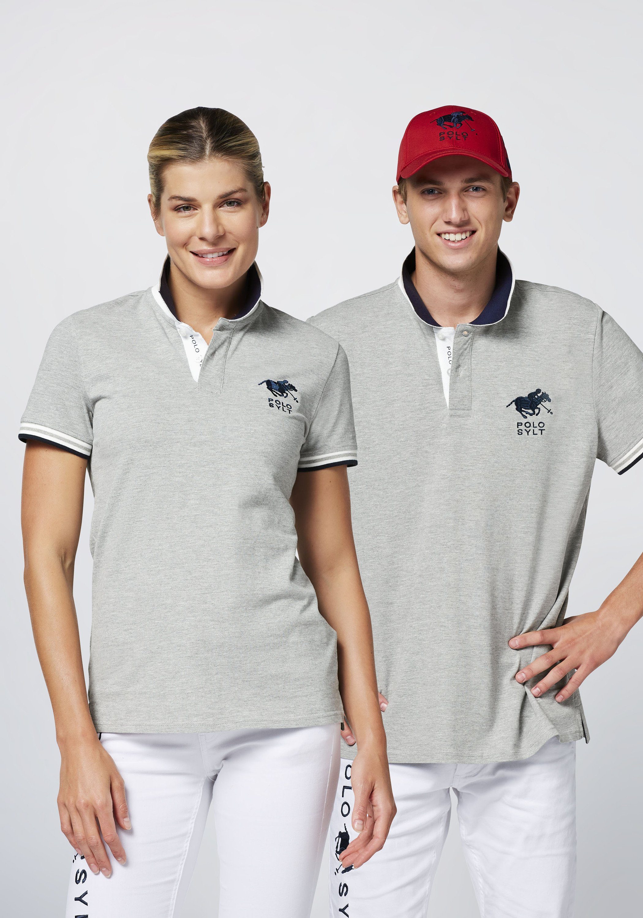 Polo Sylt Poloshirt mit Kontrast-Akzenten