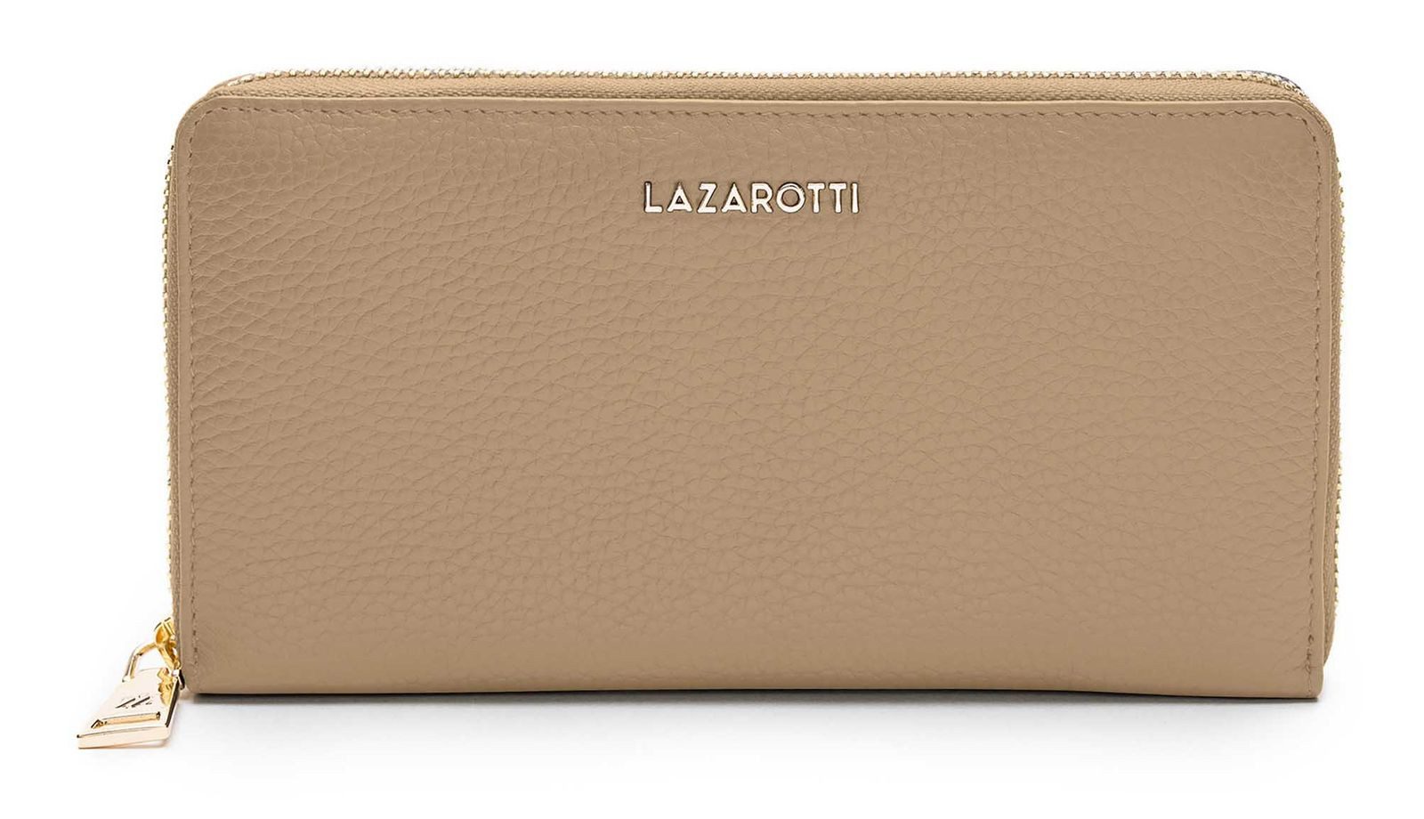 Lazarotti Geldbörse Zip Around Wallet With 16 Card Slots, aus echtem Leder