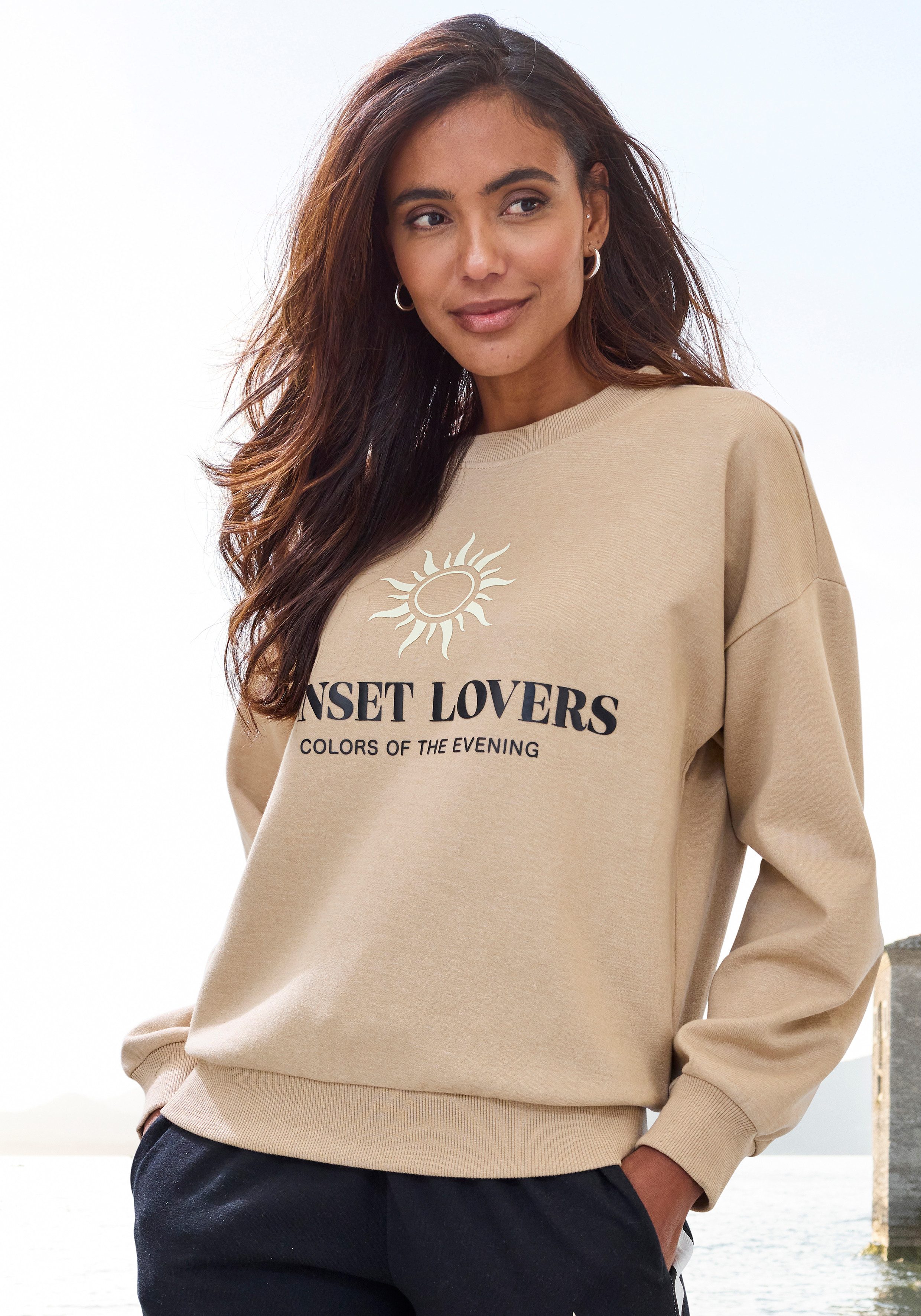 H.I.S Sweatshirt mit großem Front-Print, Loungewear