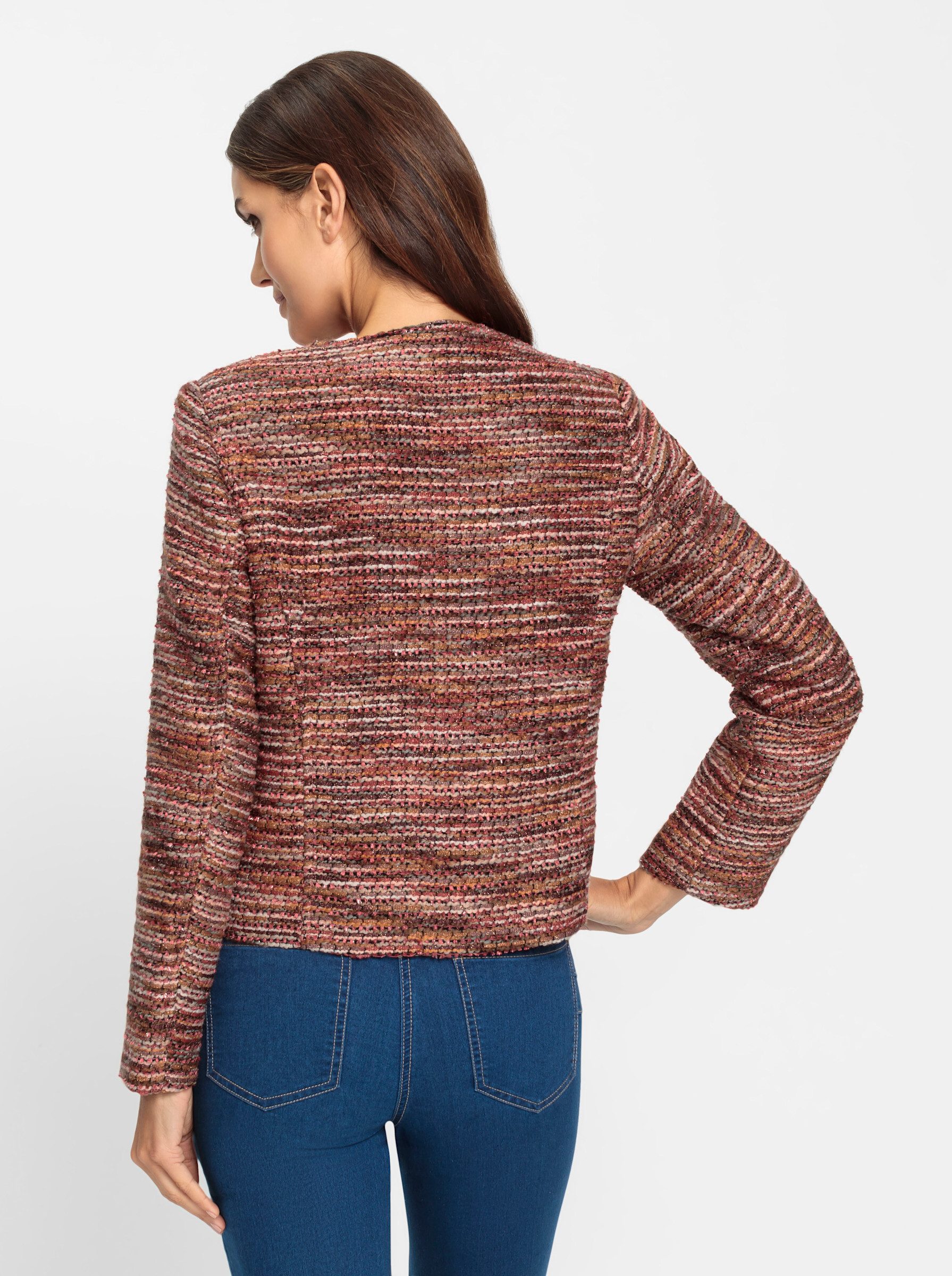 heine Blusenblazer Bouclé-Blazer Langarm