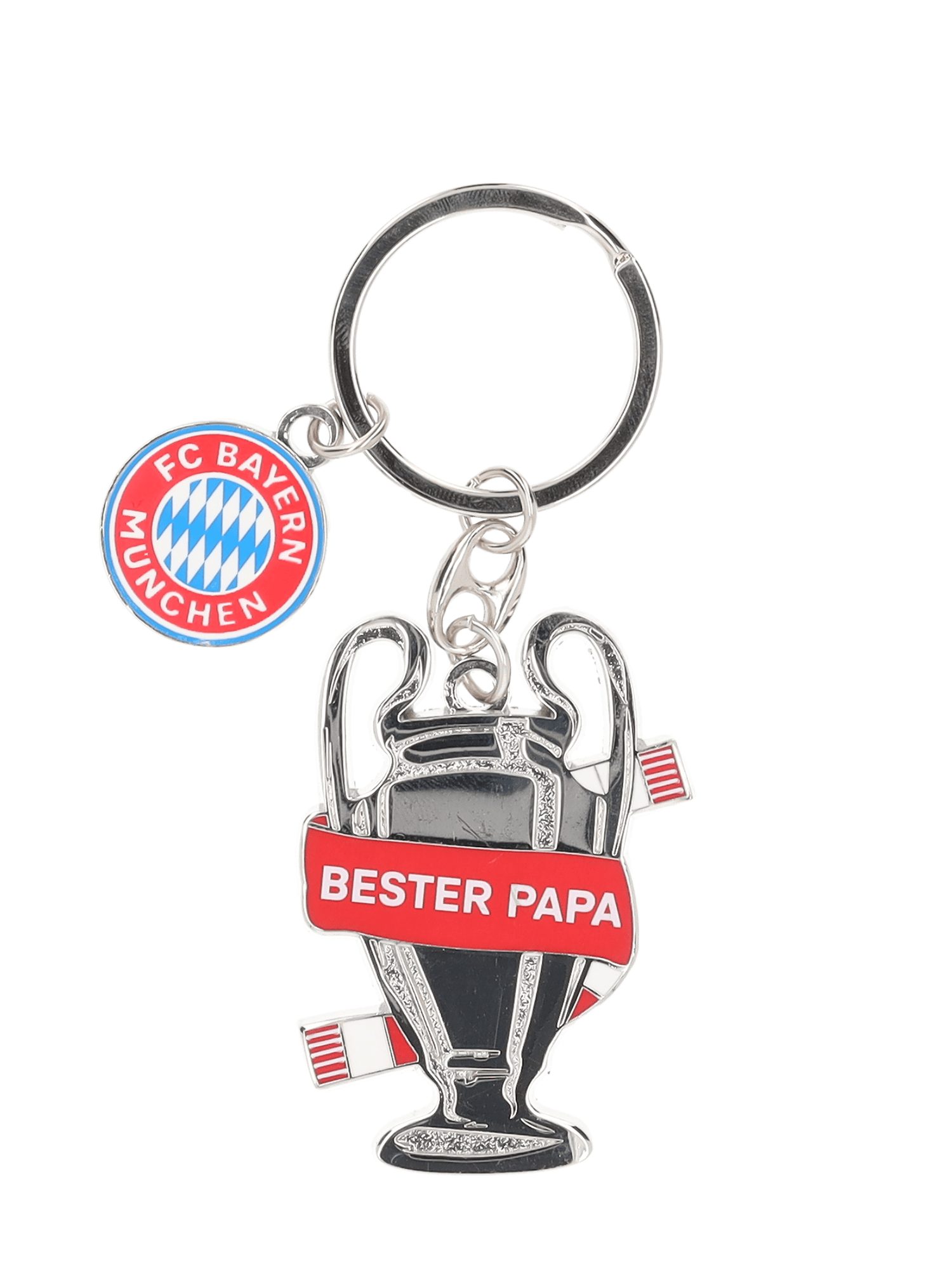 FC Bayern München Schlüsselanhänger FC Bayern München Schlüsselanhänger Bester Papa Silber I Fußball