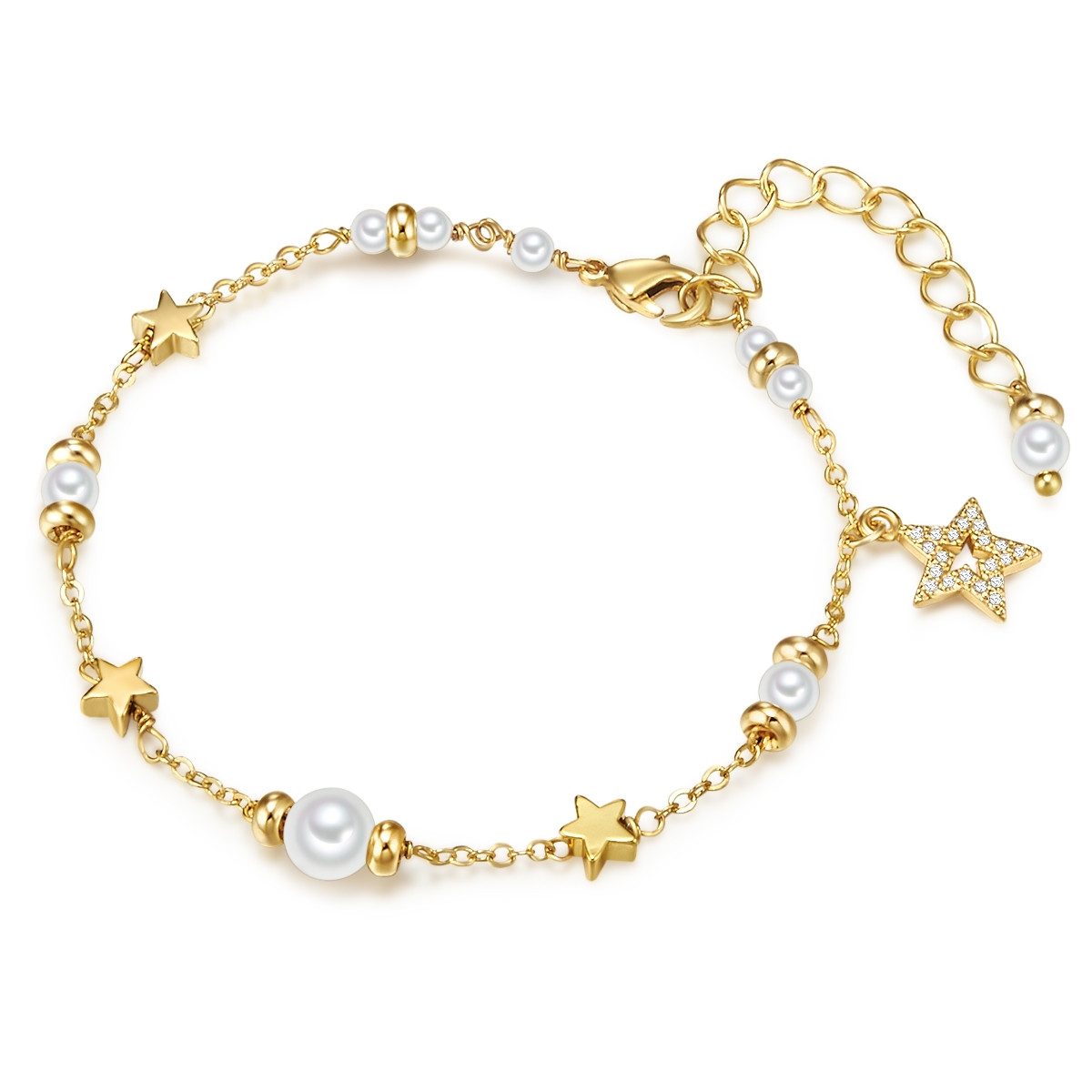 Lulu & Jane Gliederarmband LJ117 (1-tlg), Metall-Legierung