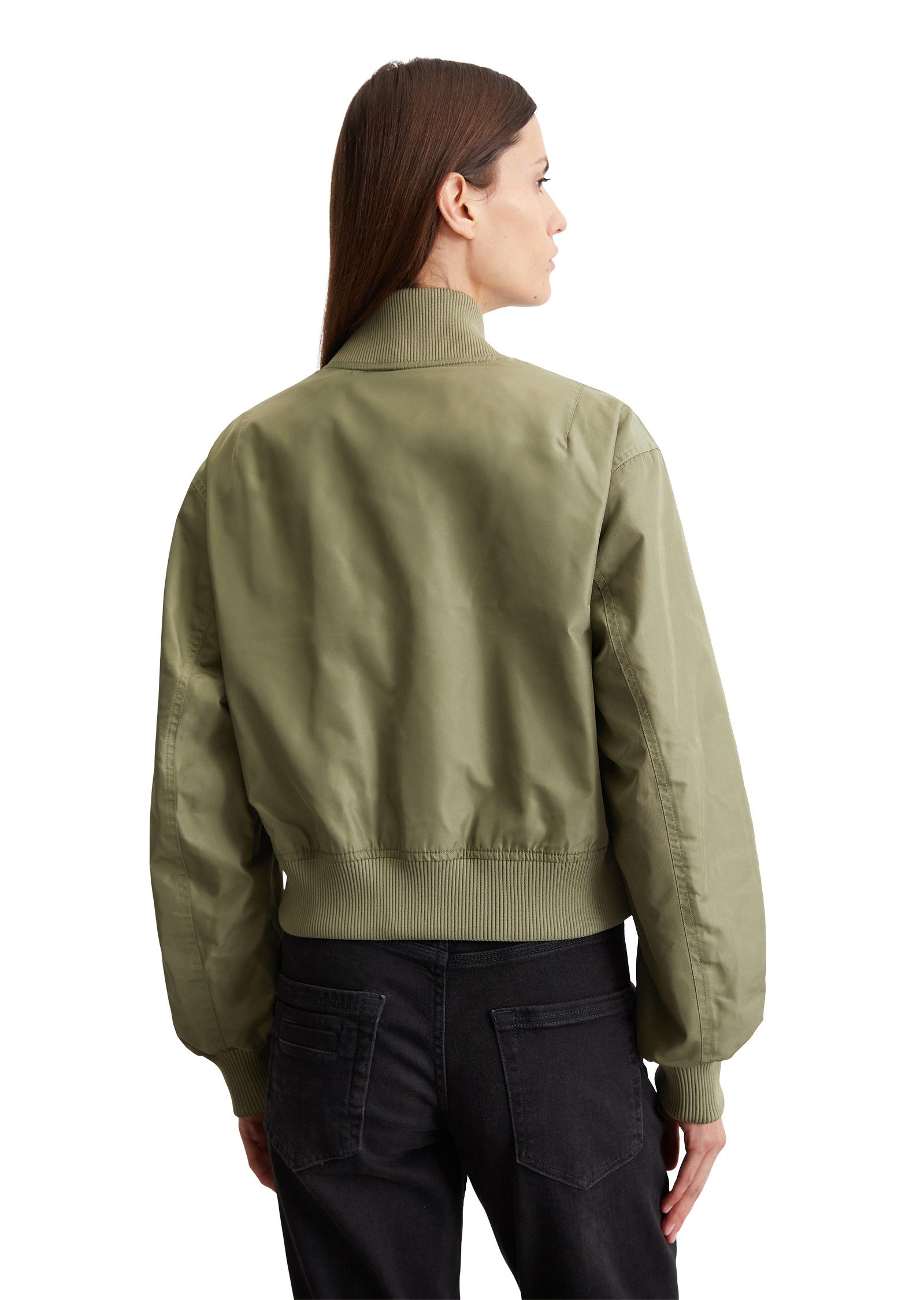 Marc O'Polo Blouson im Pilotenstil, verkürzte Form, mit mattem Glanz und so günstig online kaufen