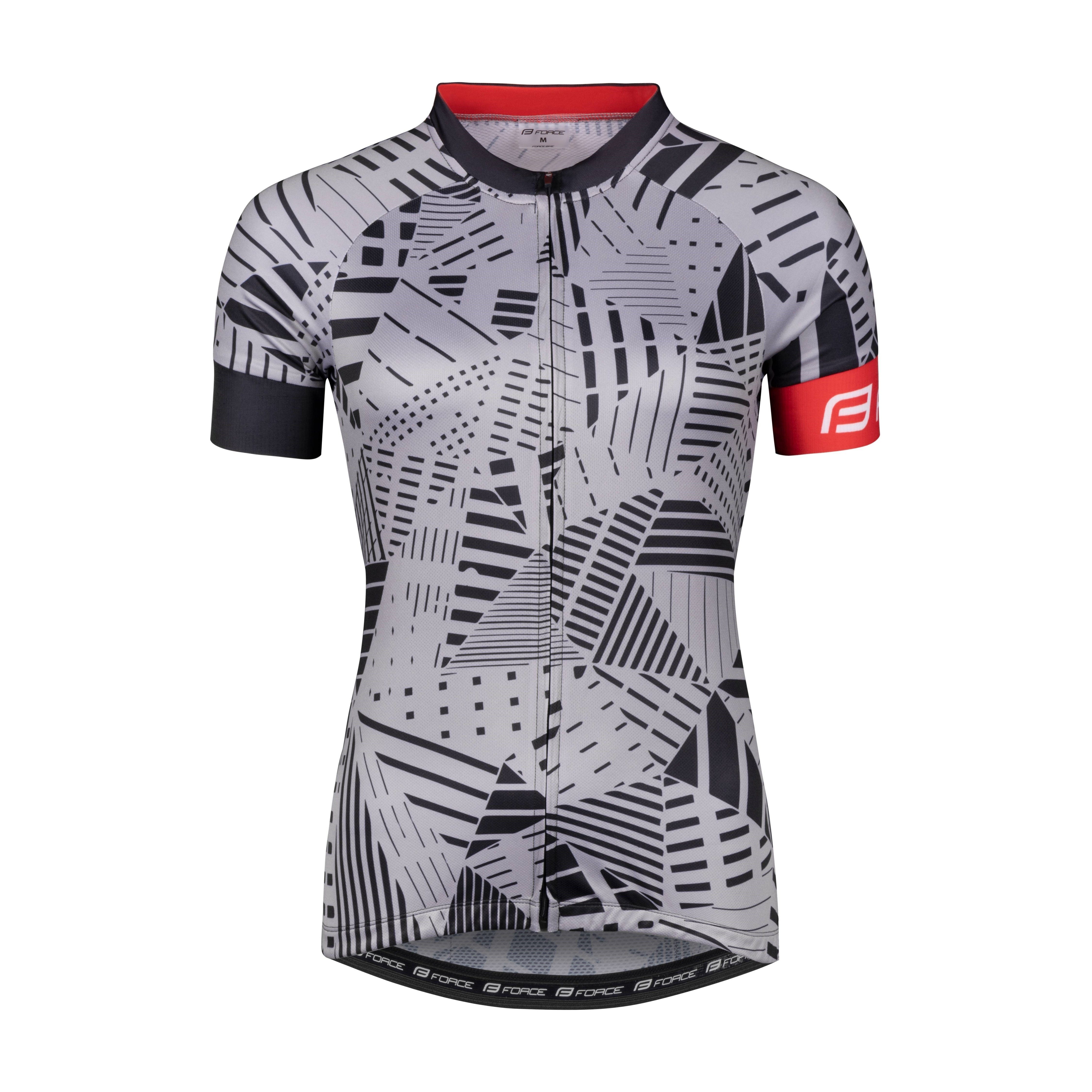 FORCE Radtrikot Jersey FORCE SHARD LADY kurzarm, Grau %%% günstig online kaufen