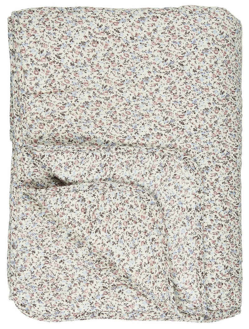 Wohndecke »Decke Quilt Überwurf Blumen Crem Rosa Blau 180x130cm Laursen 07990-00«, Ib Laursen
