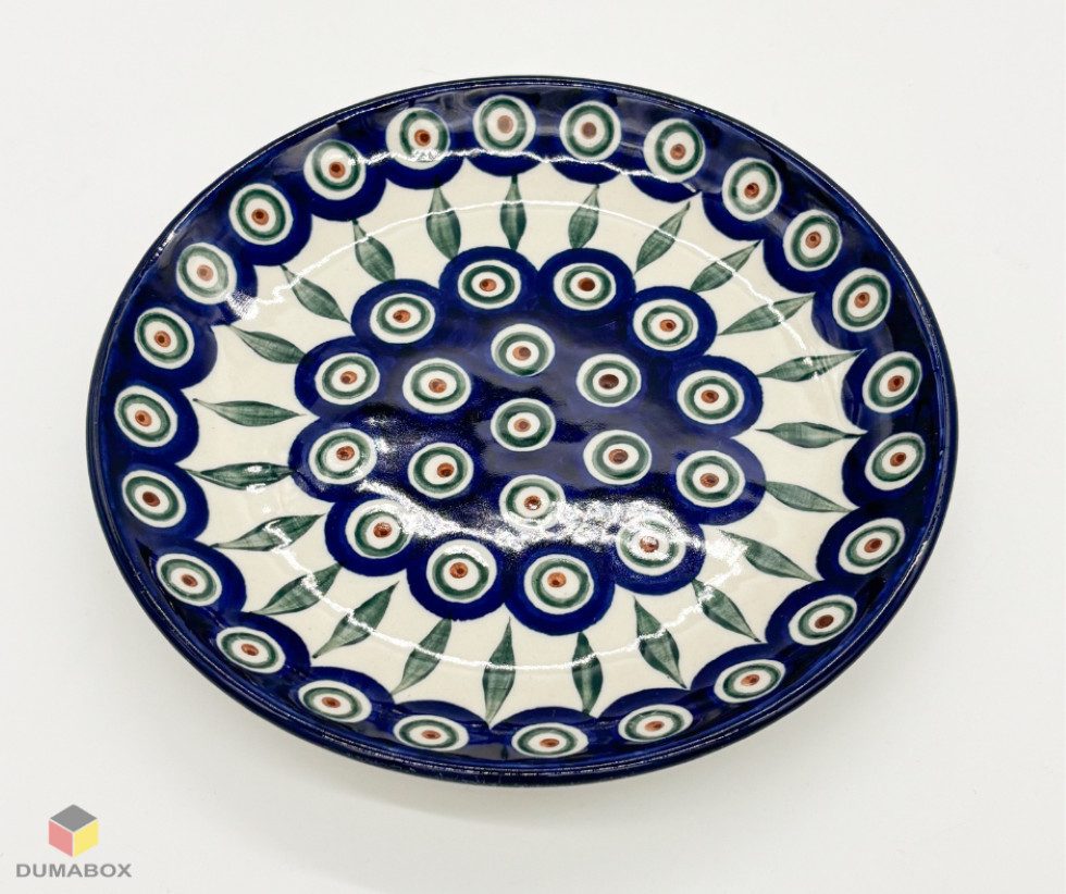 Ceramika Artystyczna Bolesławiec Kuchenteller Handgefertigter Bunzlauer Keramik Teller 20 cm