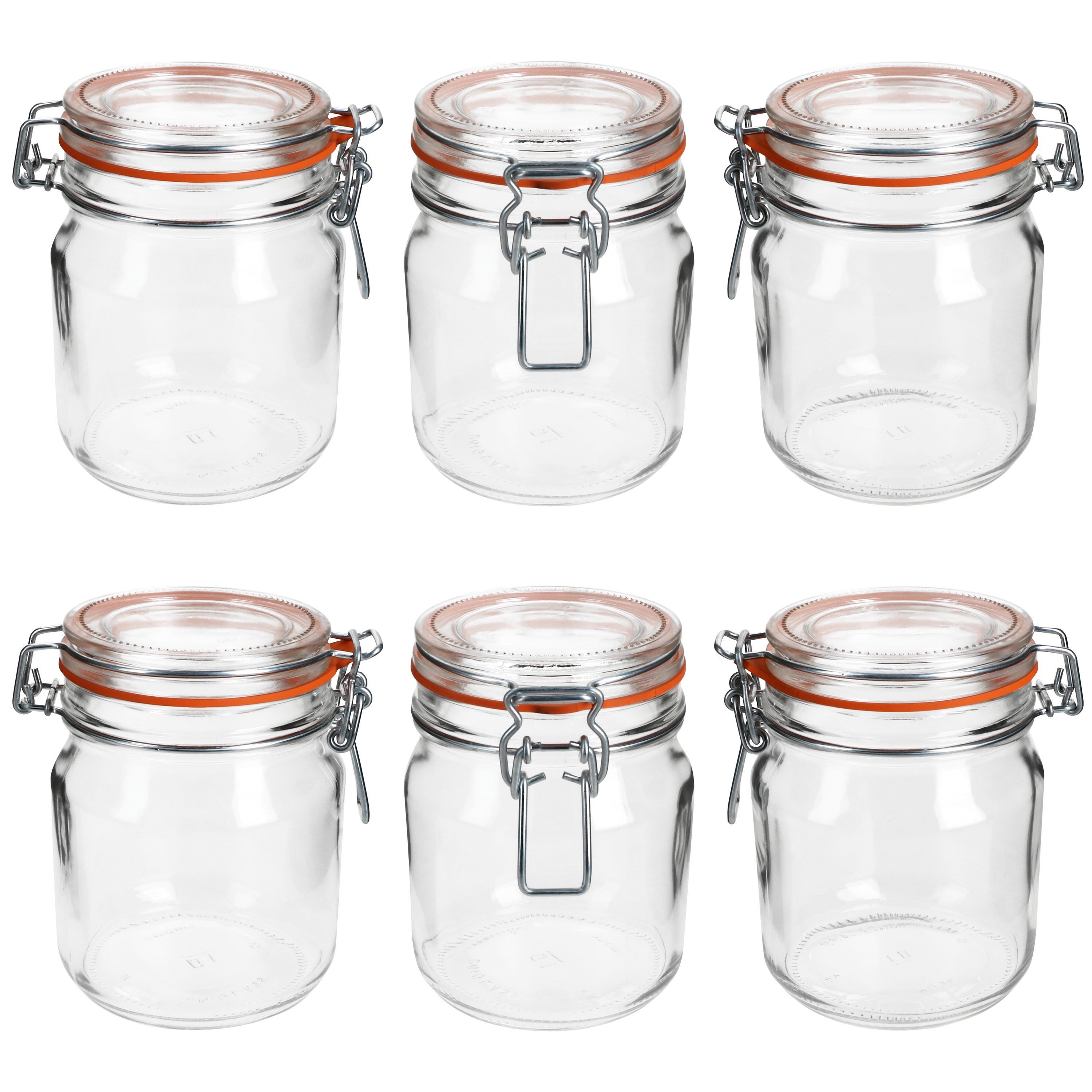 MamboCat Vorratsglas 6er Set Odin Einmachglas 0,75L Bügelverschluss Vorratsglas luftdicht, Glas – Bild 2 von 5