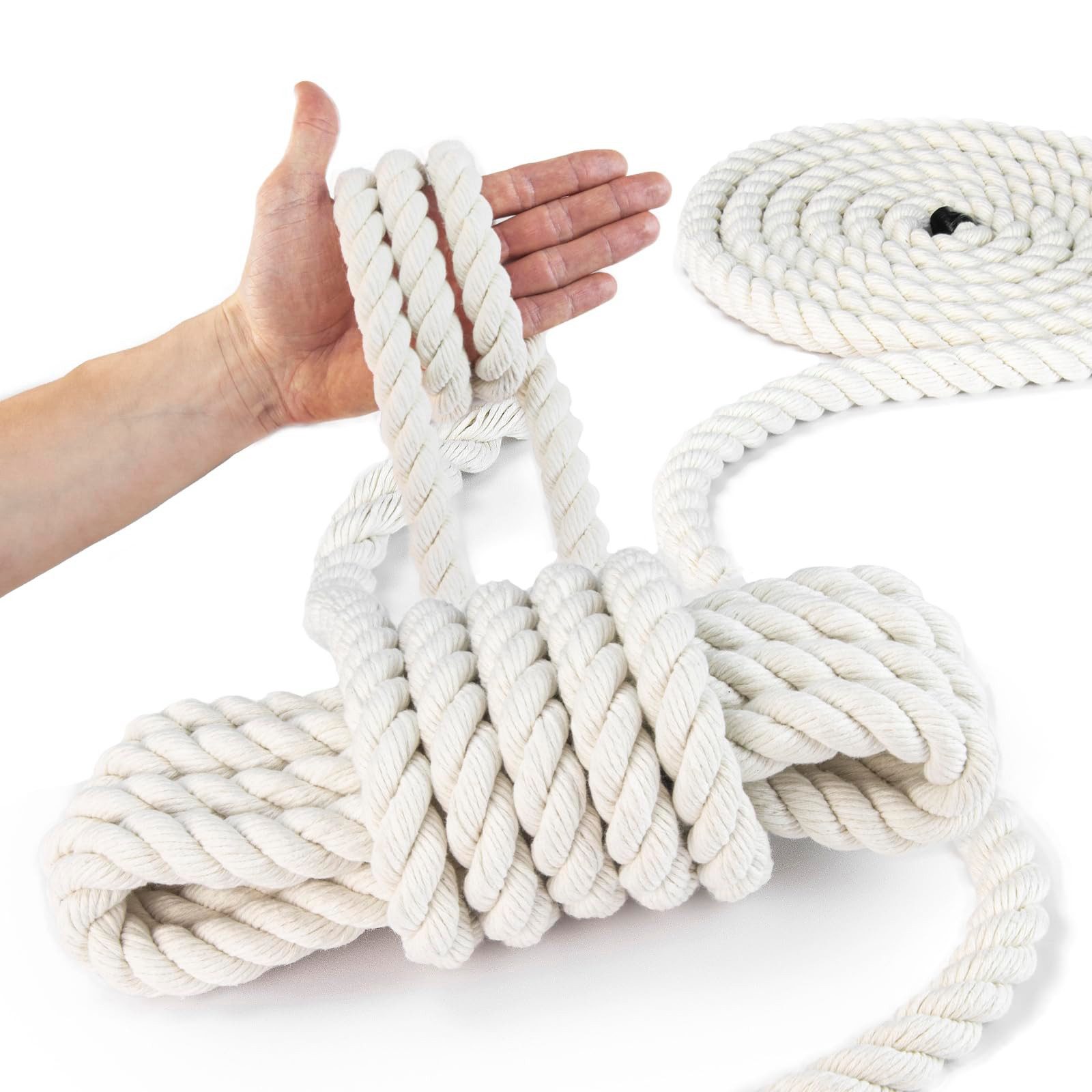 DQ-PP DQ-PP Baumwollseil, 6-20mm, 1m, Baumwollkordel, Makramee, Garn, Seil günstig online kaufen