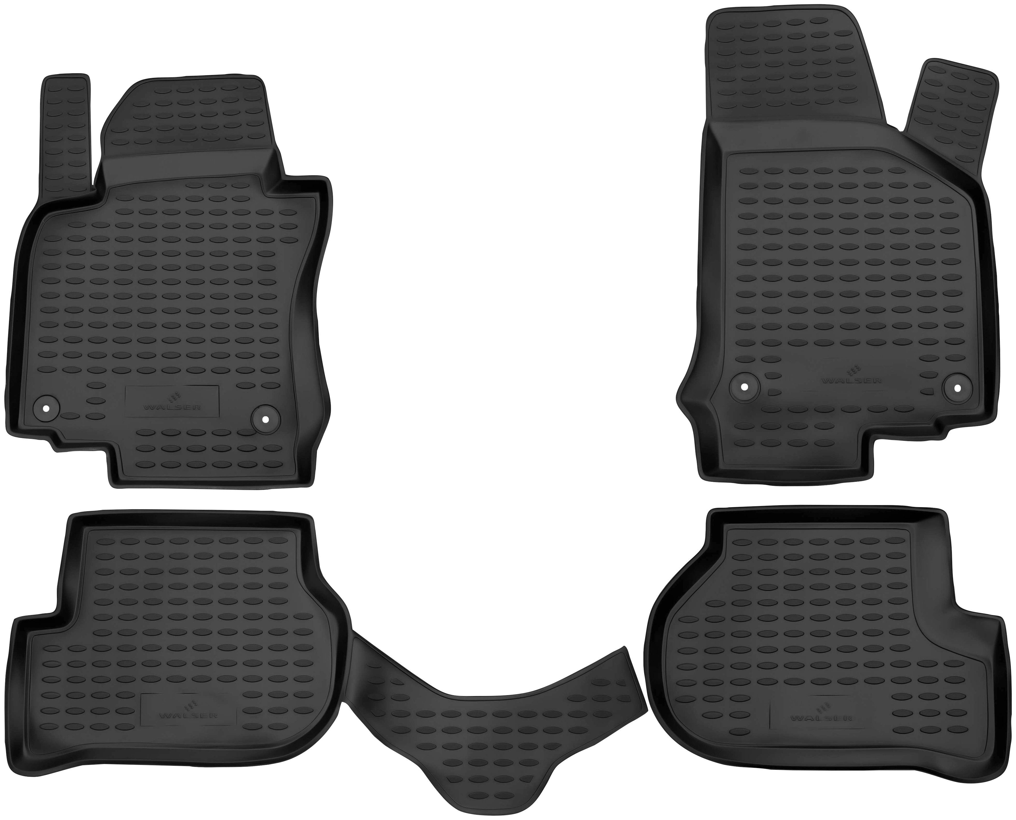 für XTR WALSER 2003-2009, St), 5 Passform-Fußmatten V für Golf 2007-2009 Variant Kombi, (4 VW VW Golf Schrägheck, Golf 5