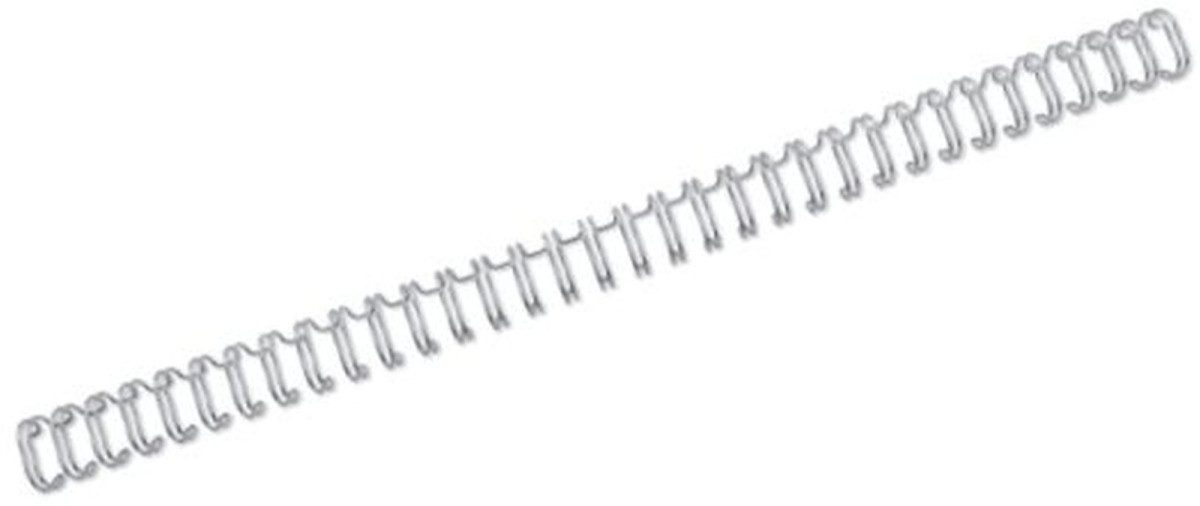 Thermo-Bindemappe Drahtbinderücken WireBind A4 Nr. 3 4,8mm VE=250 Stück silber