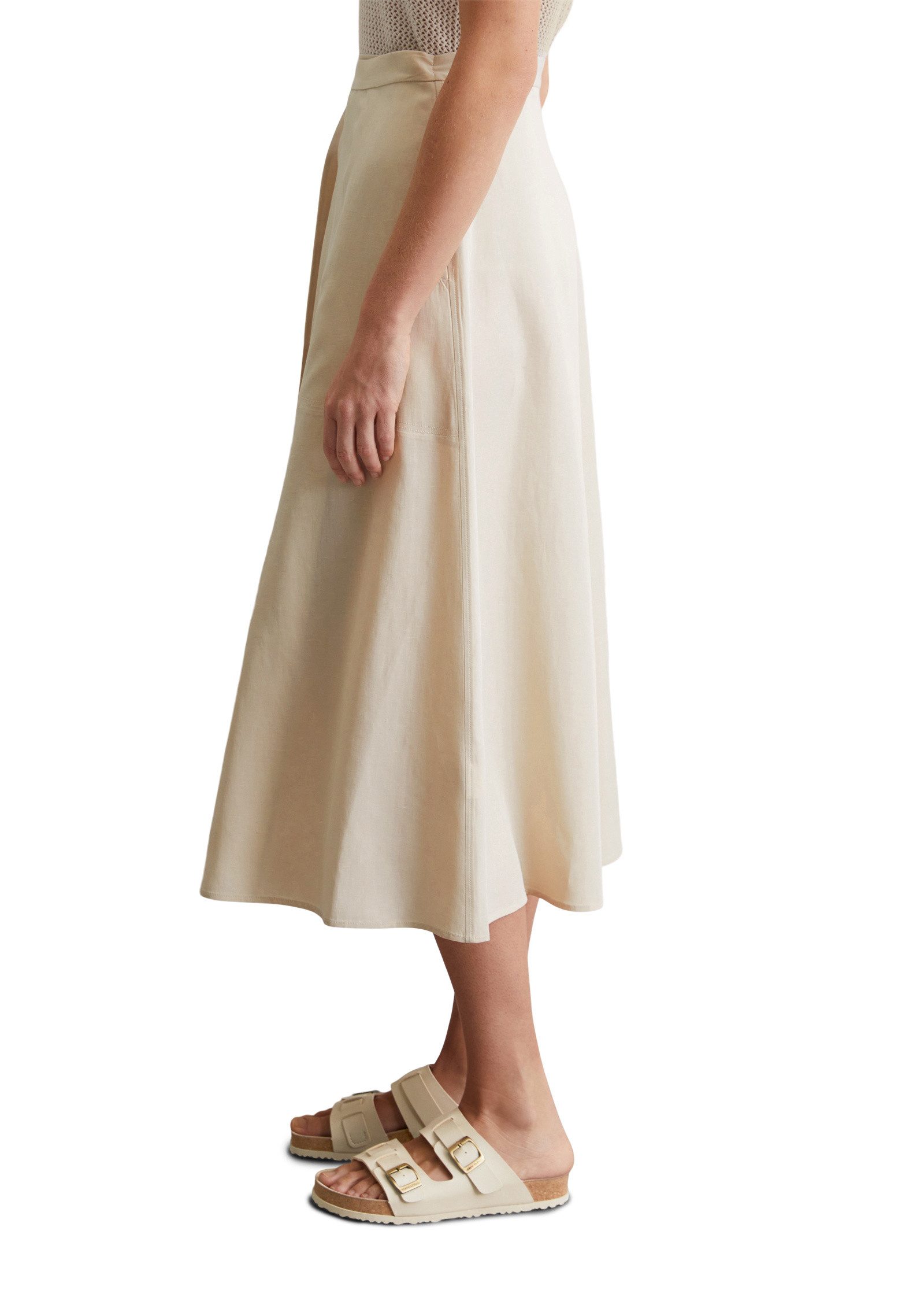 Marc O'Polo Webrock aus TENCEL™ Lyocell-Leinen-Mix