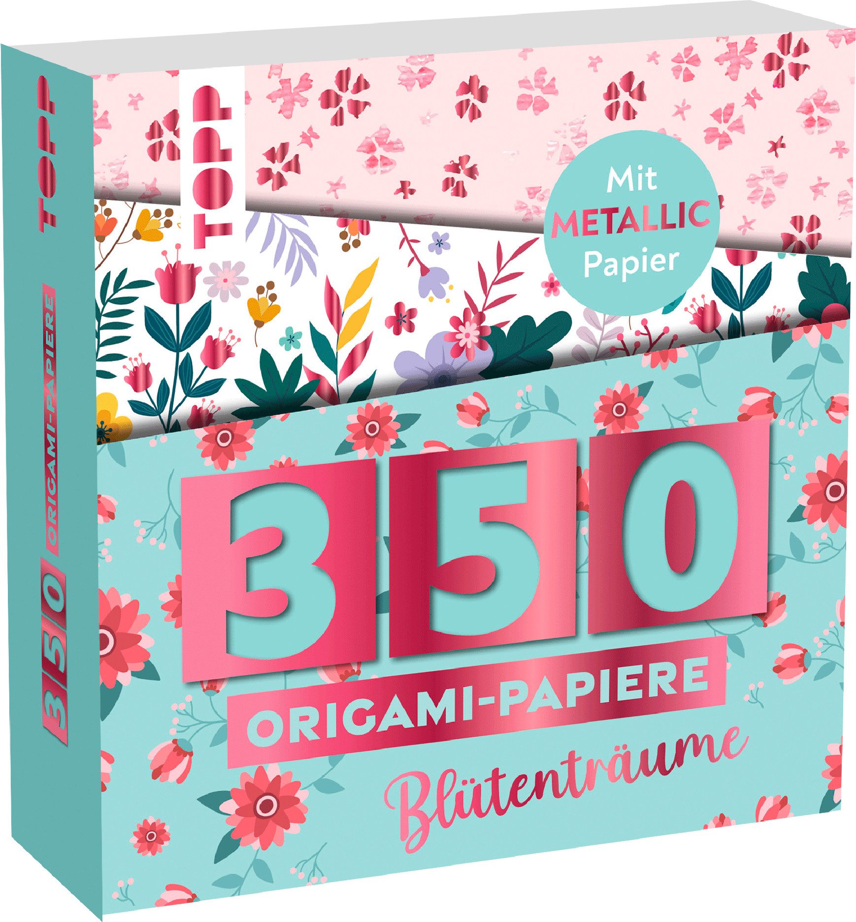 Topp Kraftpapier 350 Origami-Block Blütenträume, 360 Teile