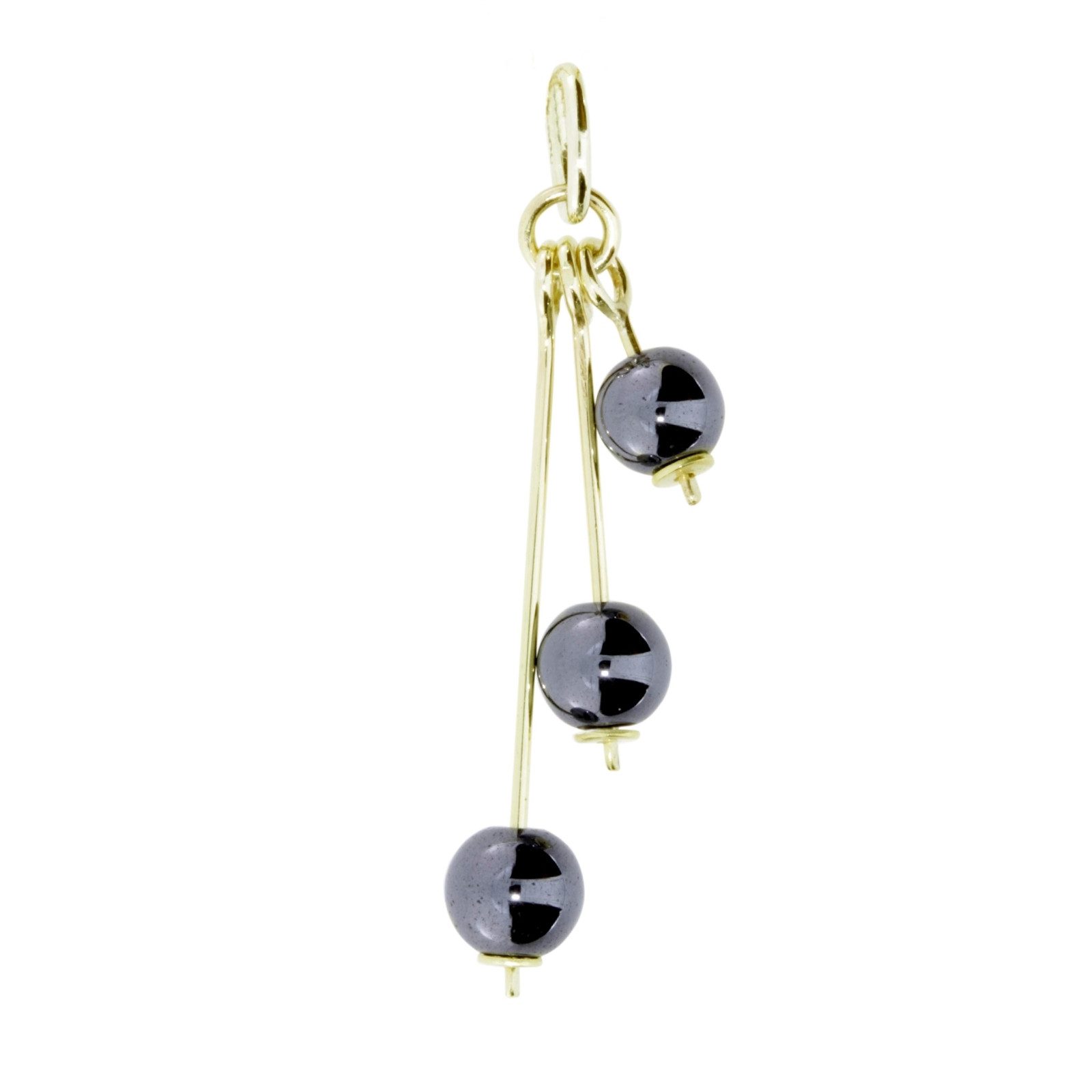 OSTSEE-SCHMUCK Kettenanhänger Ostsee-Schmuck Anhänger Kugel 6 mm Hämatit (1-tlg)