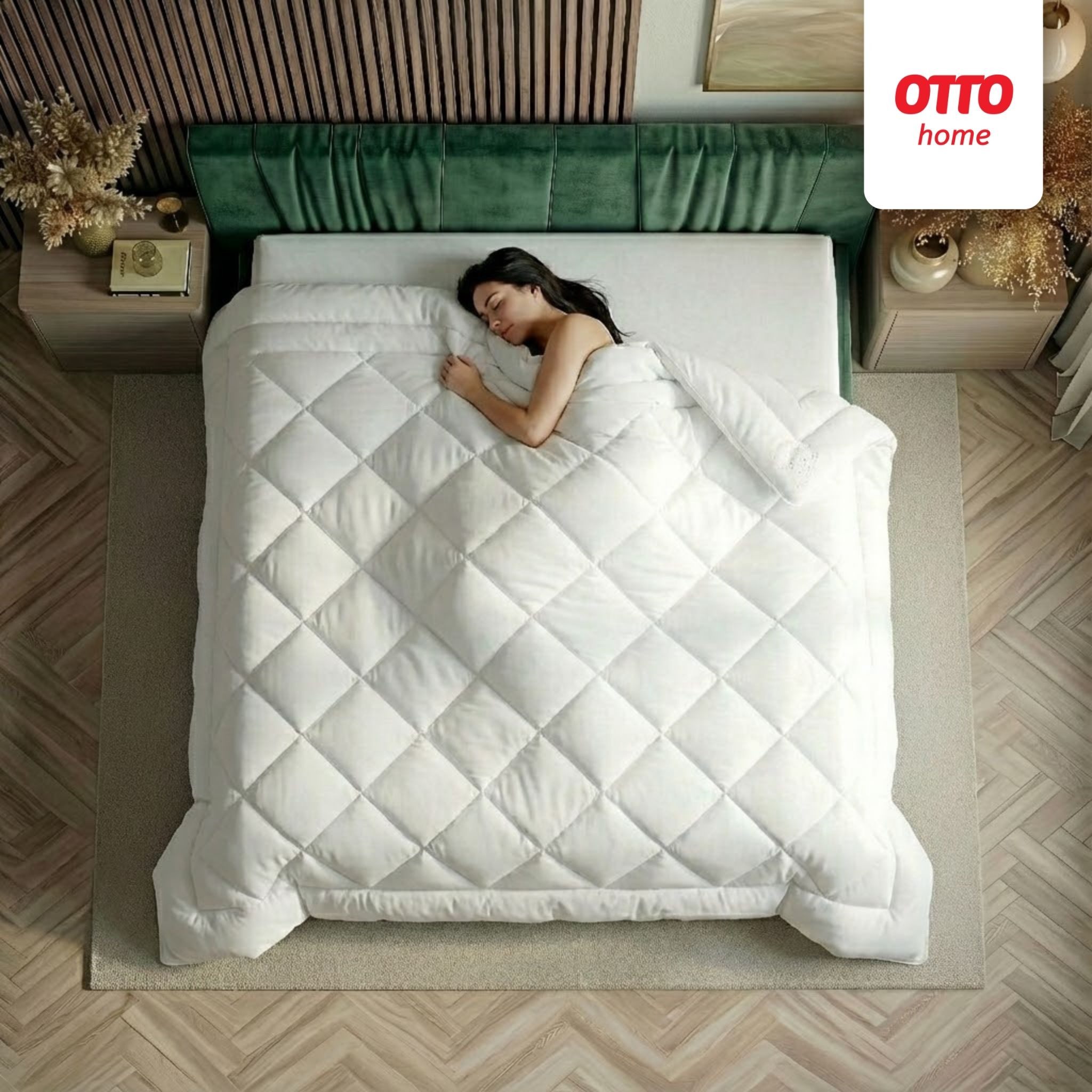 OTTO home Microfaserbettdecke Baca, Bettdecke 135x200 cm, 155x220 cm und weitere Größen, Füllung: aus hochwertiger 6D-Hohlfaser, Bezug: Polyester, Bettdecken, Sommer, Winter, 4-Jahreszeiten, Decke