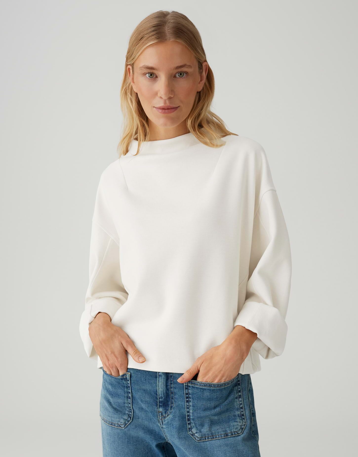 OPUS Sweatshirt GARIANE mit variablen Ärmeldesign Weite Passform, schmal zu günstig online kaufen