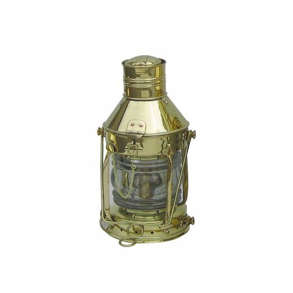Linoows Windlicht Schiffslaterne, Ankerlaterne, Messing Öl Laterne (1x Petroleum Lampe)