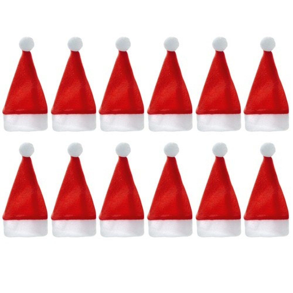 Ruhhy Besteckkoffer Besteckhalter Hütchen Weihnachten (12-tlg), 12 Personen, Polyester, macht jede Mahlzeit festlich und einzigartig