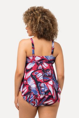 Ulla Popken Tankini Tankini Schmetterlinge Softcups Zipfelsaum