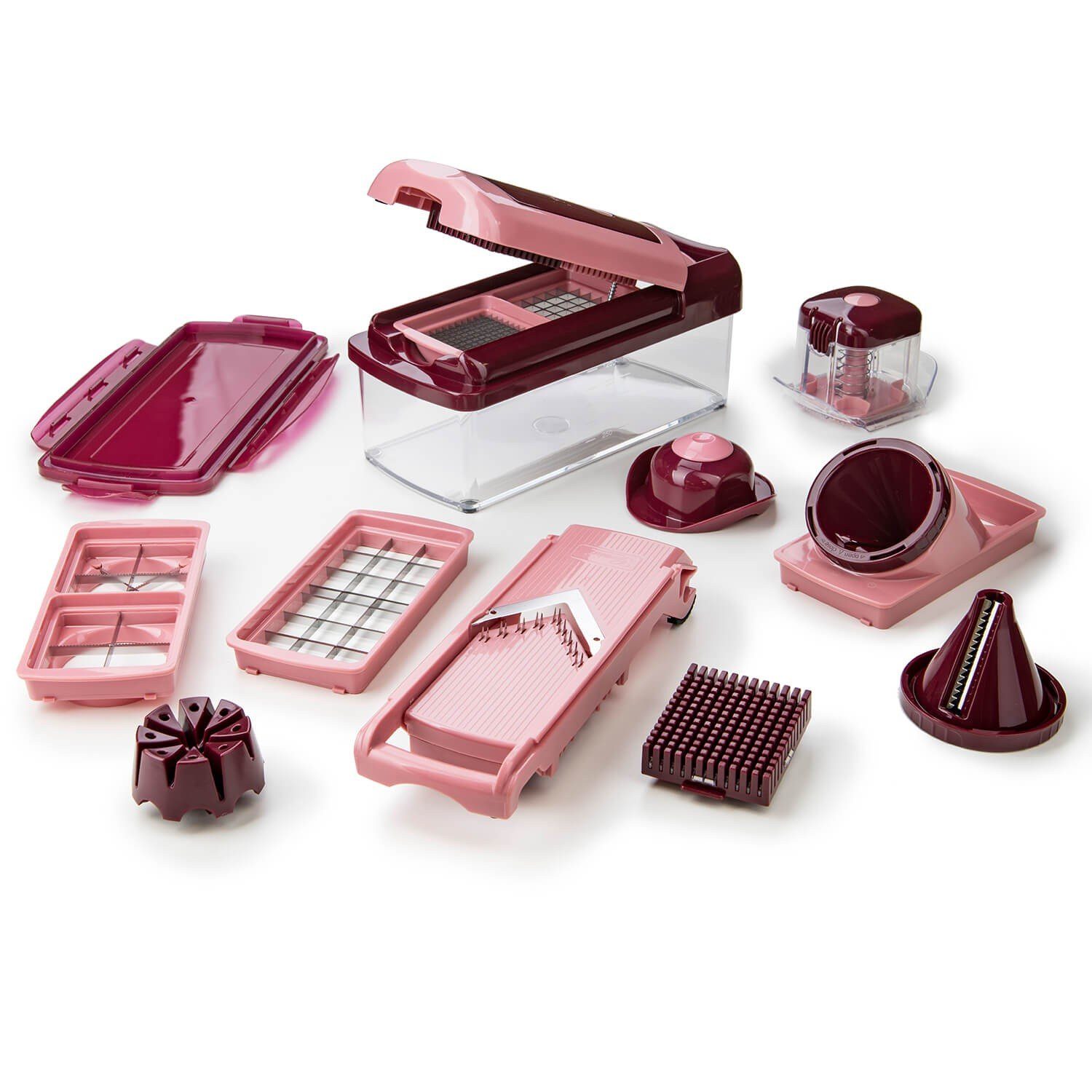Genius Овощерезка Zerkleiner Nicer Dicer Fusion Smart Gemüsehobel manuell, Julietti Спиральный резак für Juliennes, Würfel