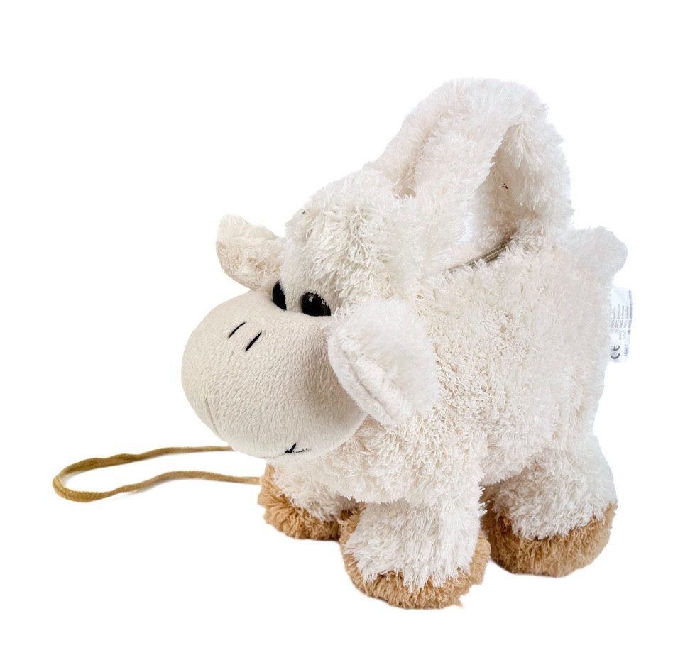 inware Kuscheltier Lamm-Handtasche 25 cm