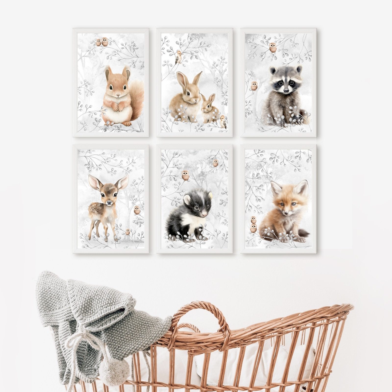 homestyle-accessoires Poster Wandbilder Bilderset Kinderbilder BABY günstig online kaufen