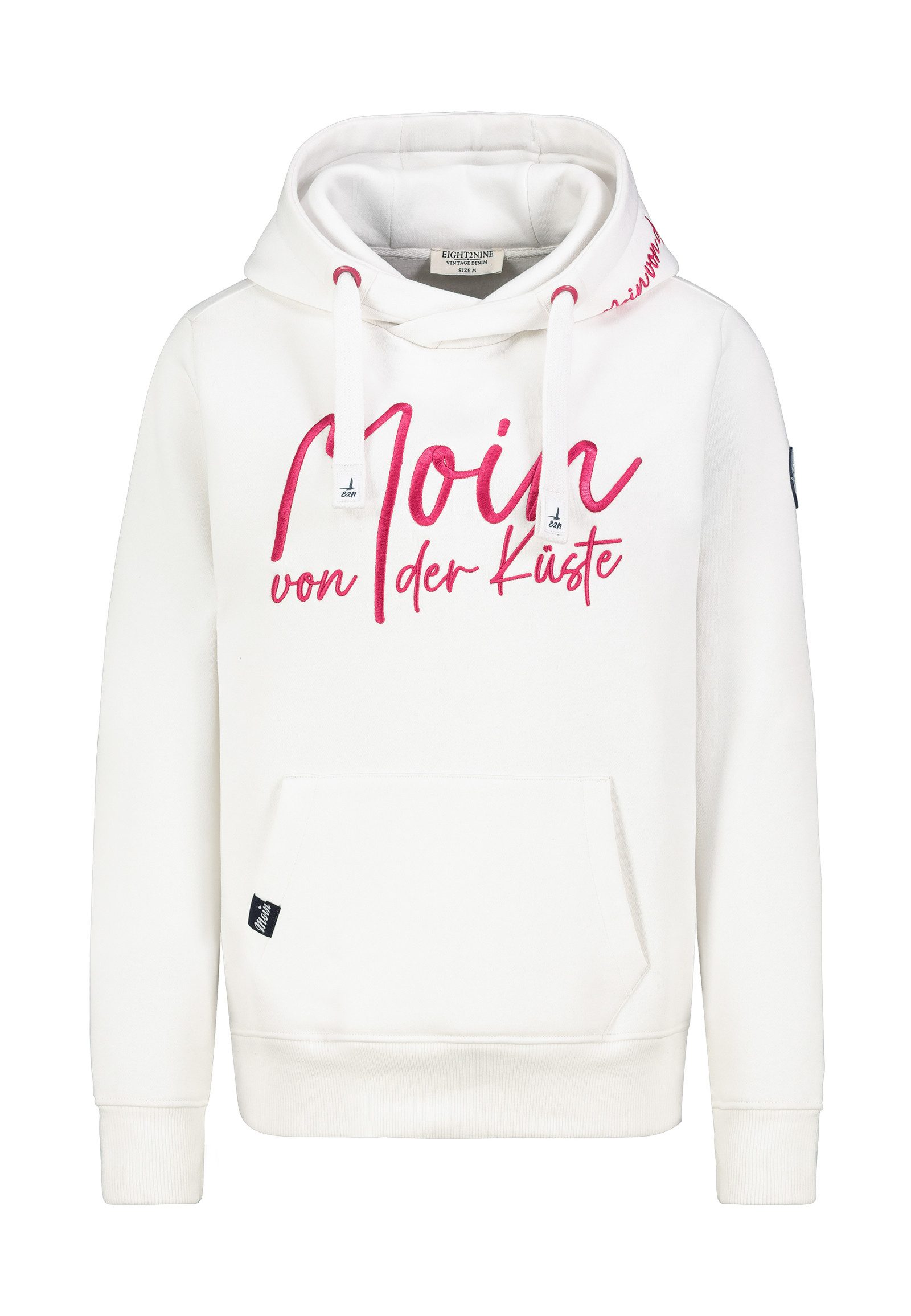 Eight2Nine Kapuzenpullover Damen Hoodie Kapuzenpullover mit Küstenprint Swe günstig online kaufen