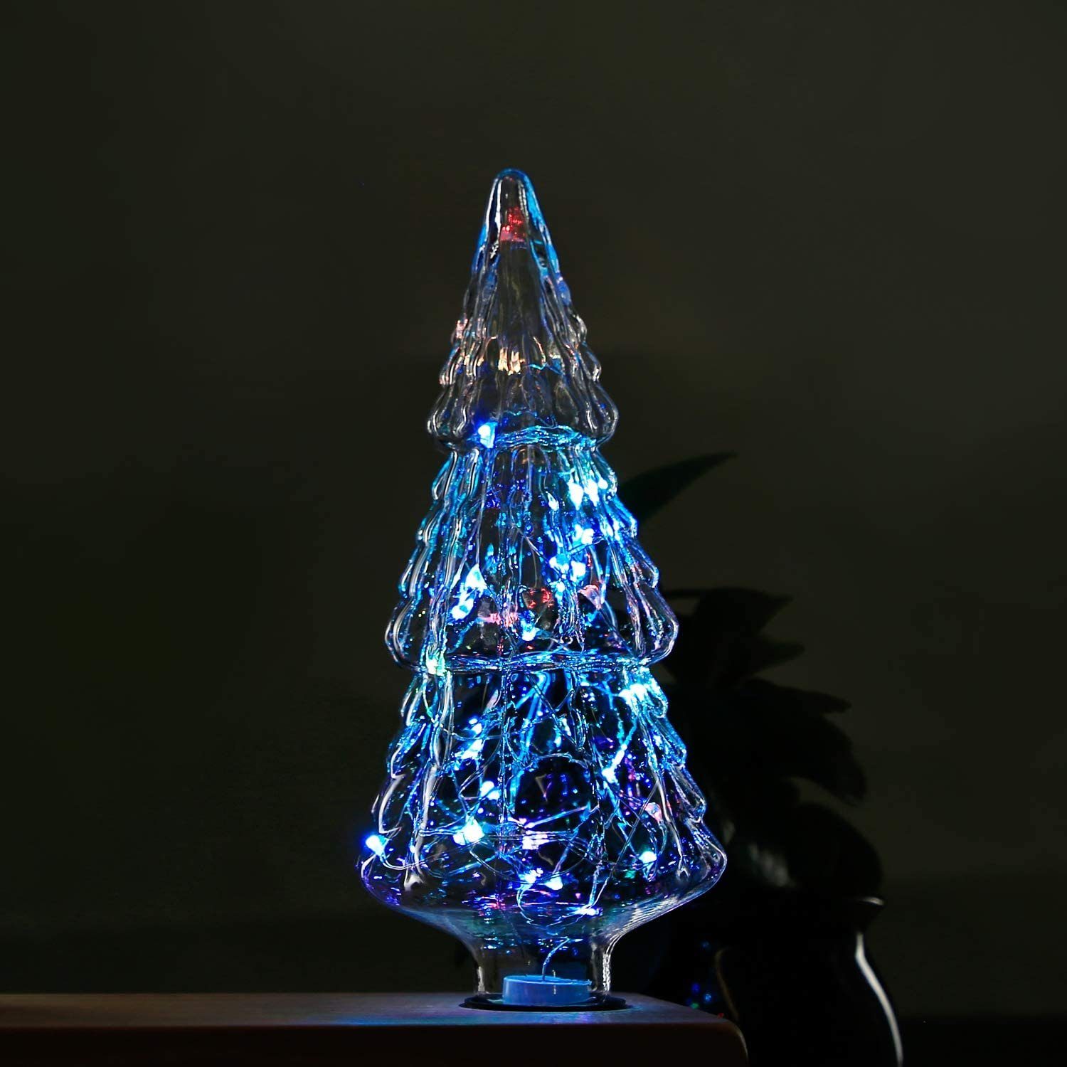 Weihnachtsbaumförmig, bunt LED-Leuchtmittel ZMH St., 1 E27, Magisch Farbwechsel Glühbirne