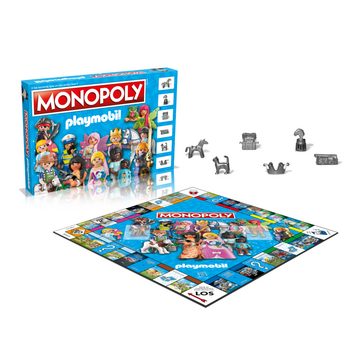 Winning Moves Spiel, Brettspiel Monopoly - Playmobil + 6 extra Spielfiguren