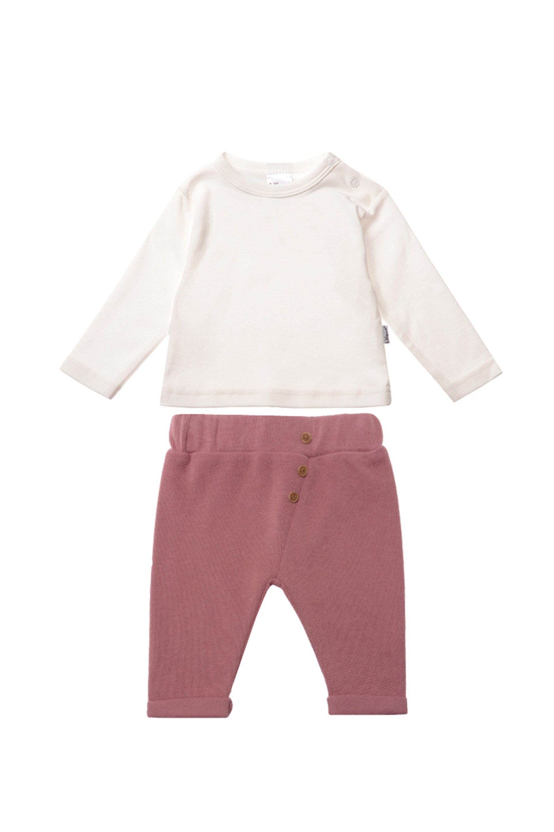 Liliput Erstausstattungspaket Set aus Langarmshirt und Hose (2-tlg) aus weichem Material