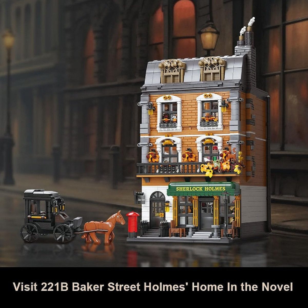 Pantasy Pantasy 85014 Sherlock Holmes Baker Street Apartment 221B 3.087 Teile Konstruktions-Spielset, (3087 St)