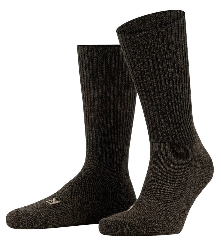 FALKE Wandersocken Crew Walkie Ergo (Trekking, Merinowolle) dunkelbraun - 1 günstig online kaufen