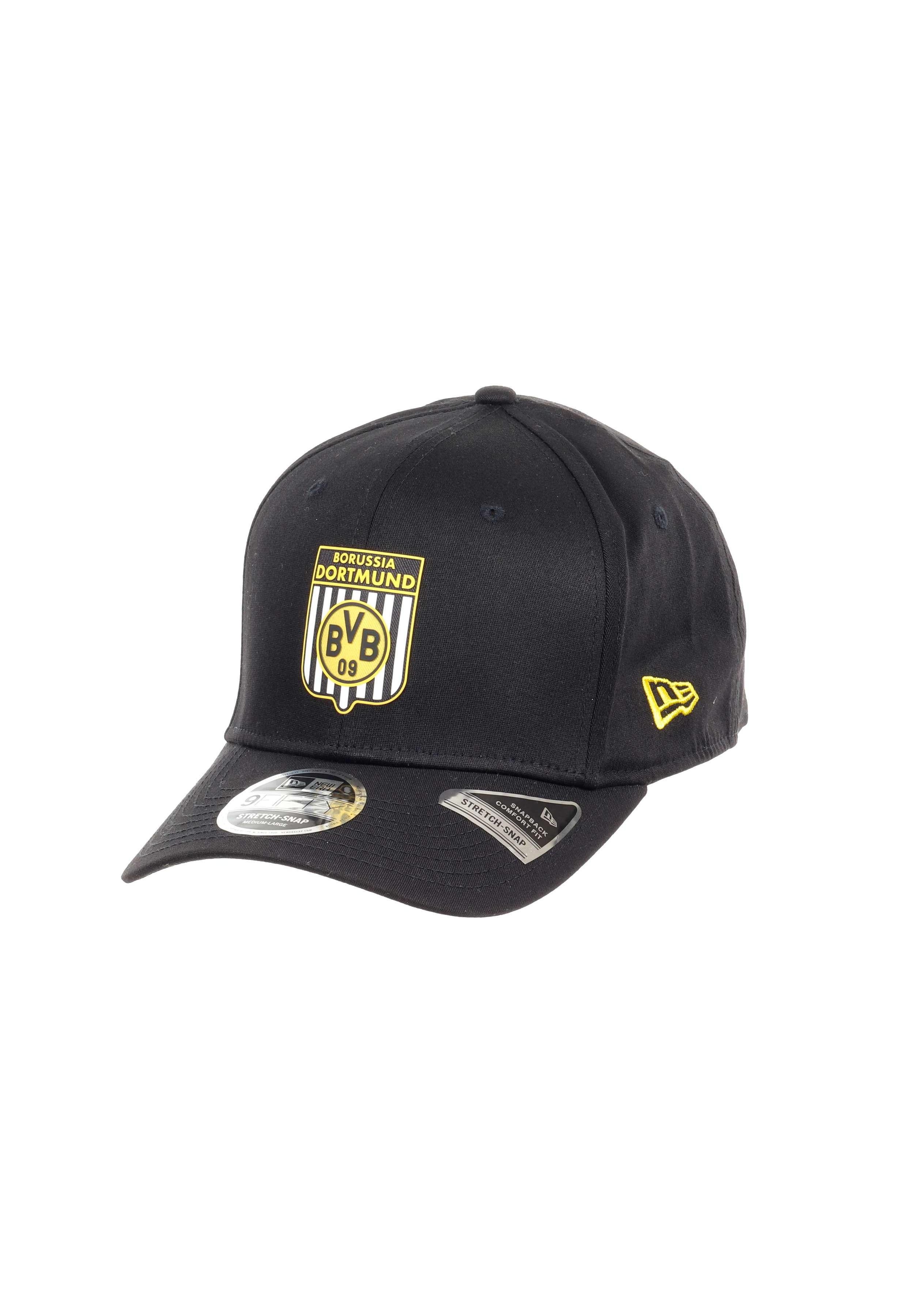 Baseball Cap BVB 09 Borussia Dortmund Retro Schwarz Verstellbare 9Fifty Stretch Sna