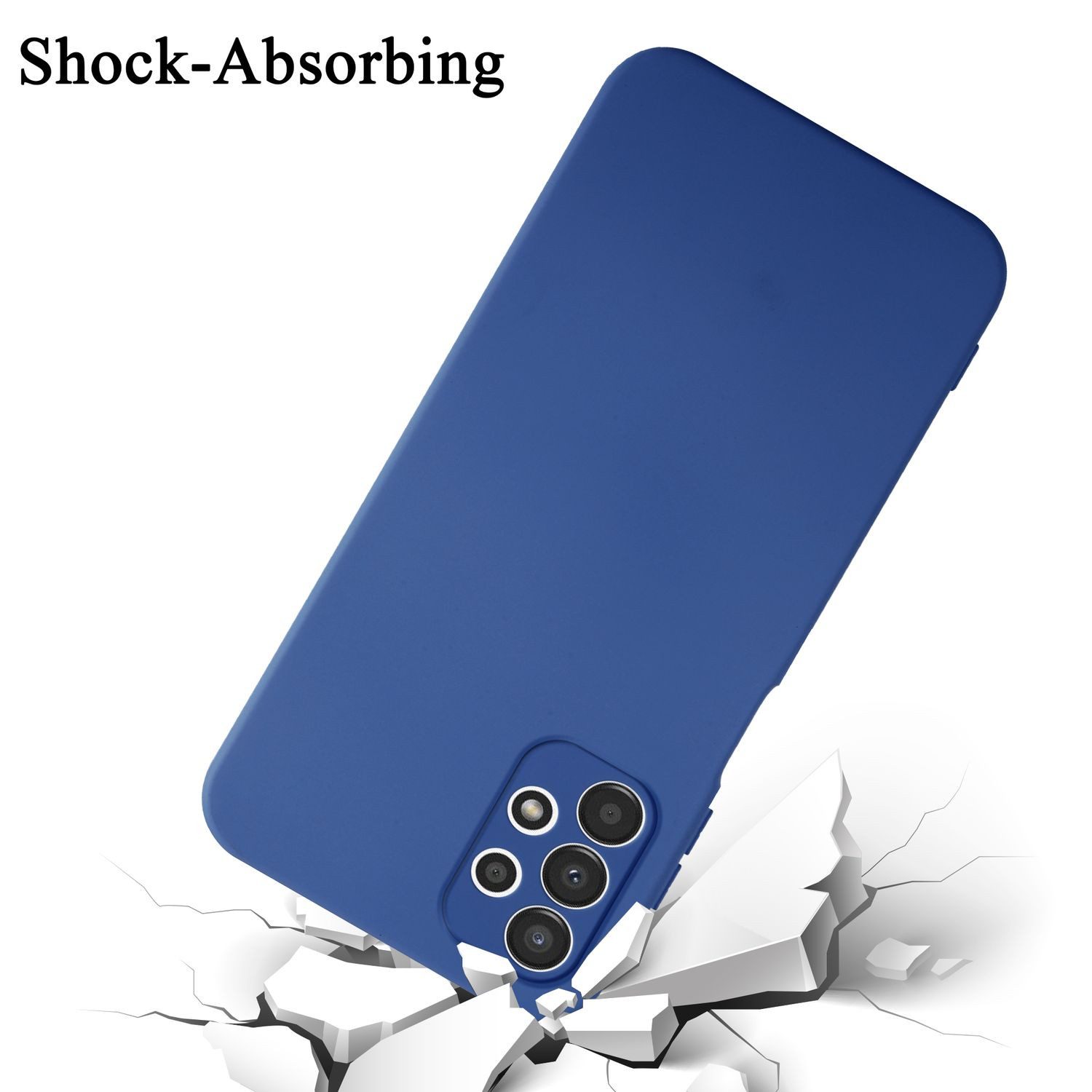 Cadorabo Handyhülle für Samsung Galaxy A13 4G Hülle Samsung Galaxy A13 4G, Flexible Hülle TPU Silikon Schutzhülle Back Cover Case