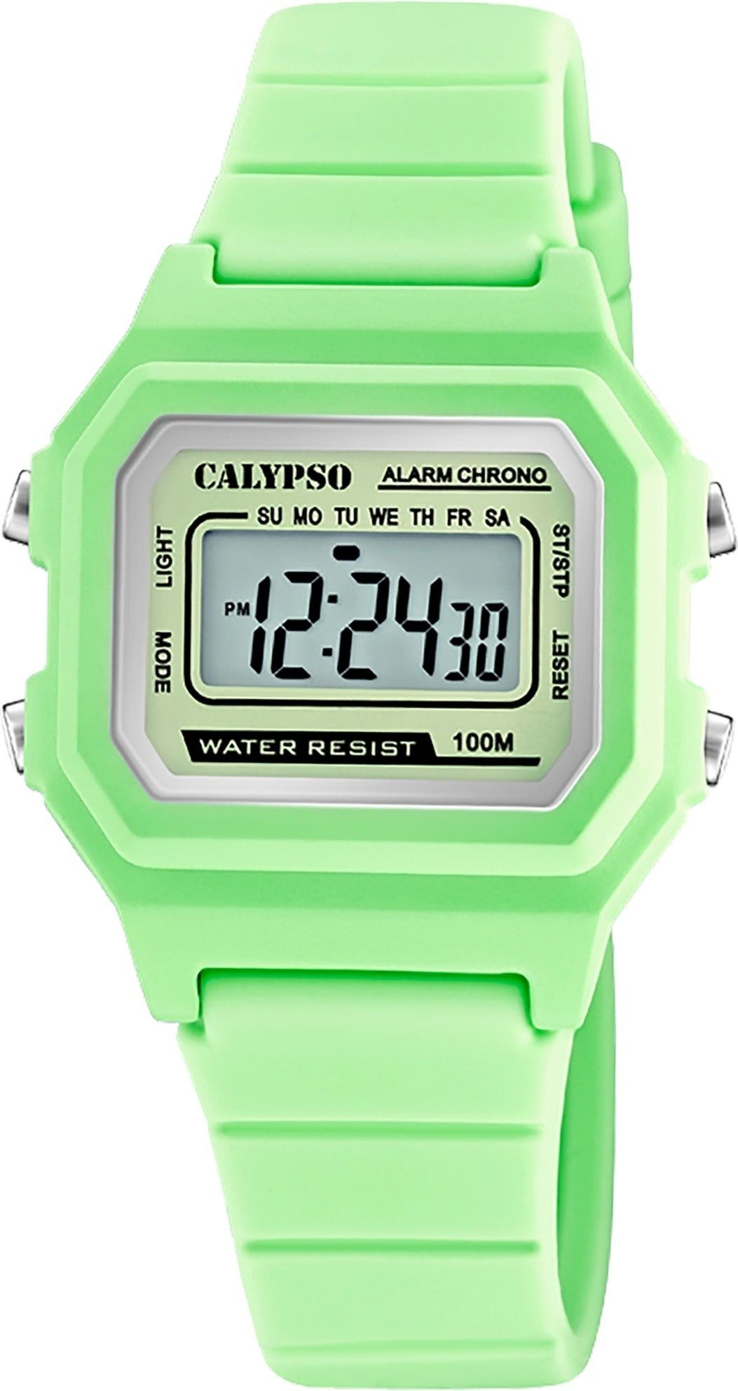 CALYPSO WATCHES Digitaluhr Calypso Unisex Uhr Digital Sport K5802/1, (Digitaluhr), Damen, Herrenuhr eckig, mittel (ca. 33mm) Kunststoffband, Sport-Style
