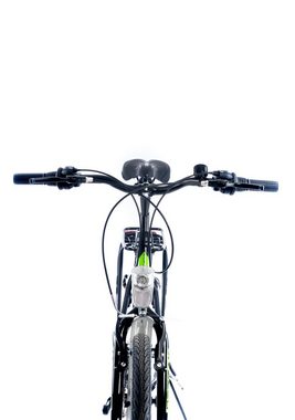 Rezzak Cityrad 26"Zoll Herrenfahrrad Jungen Fahrrad City Bike 21G Schwarz Grün, 21 Gang Shimano, Kettenschaltung