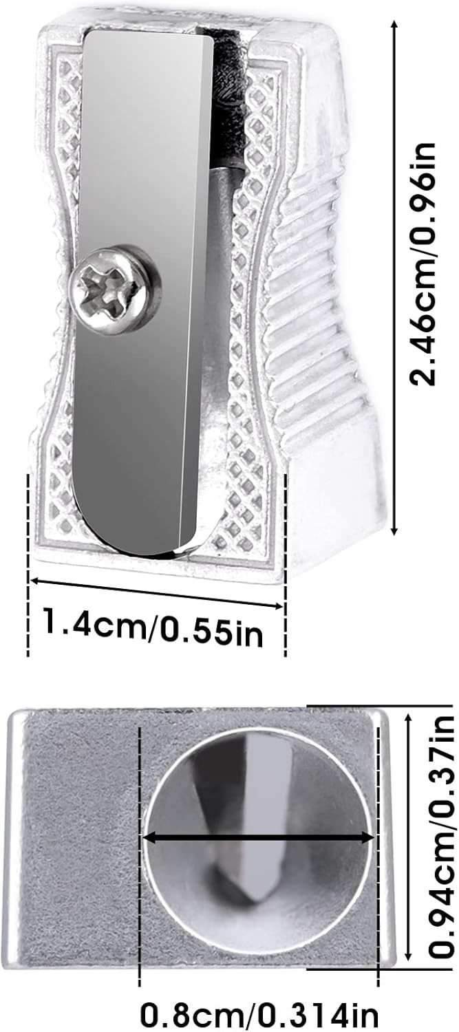 FELIXLEO Anspitzer Einloch Bleistiftspitzer 10 Stk Aluminiumlegierung Mini