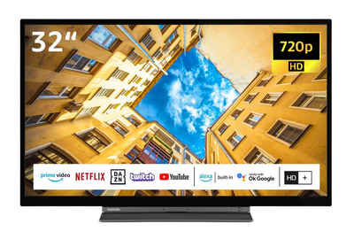 Toshiba 32WK3C63DAY LCD-LED Fernseher (80 cm/32 Zoll, HD-ready, Smart TV, HDR, Triple-Tuner, Alexa Built-In, 6 Monate HD+ inklusive)
